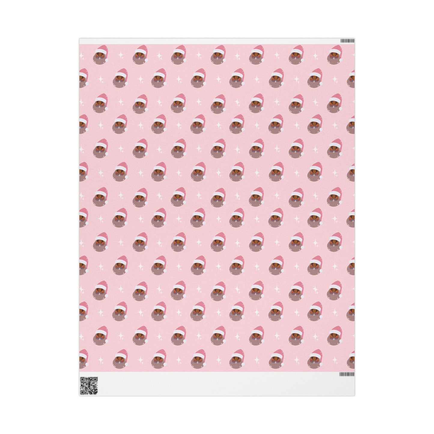 Black Santa Christmas Wrapping Paper
