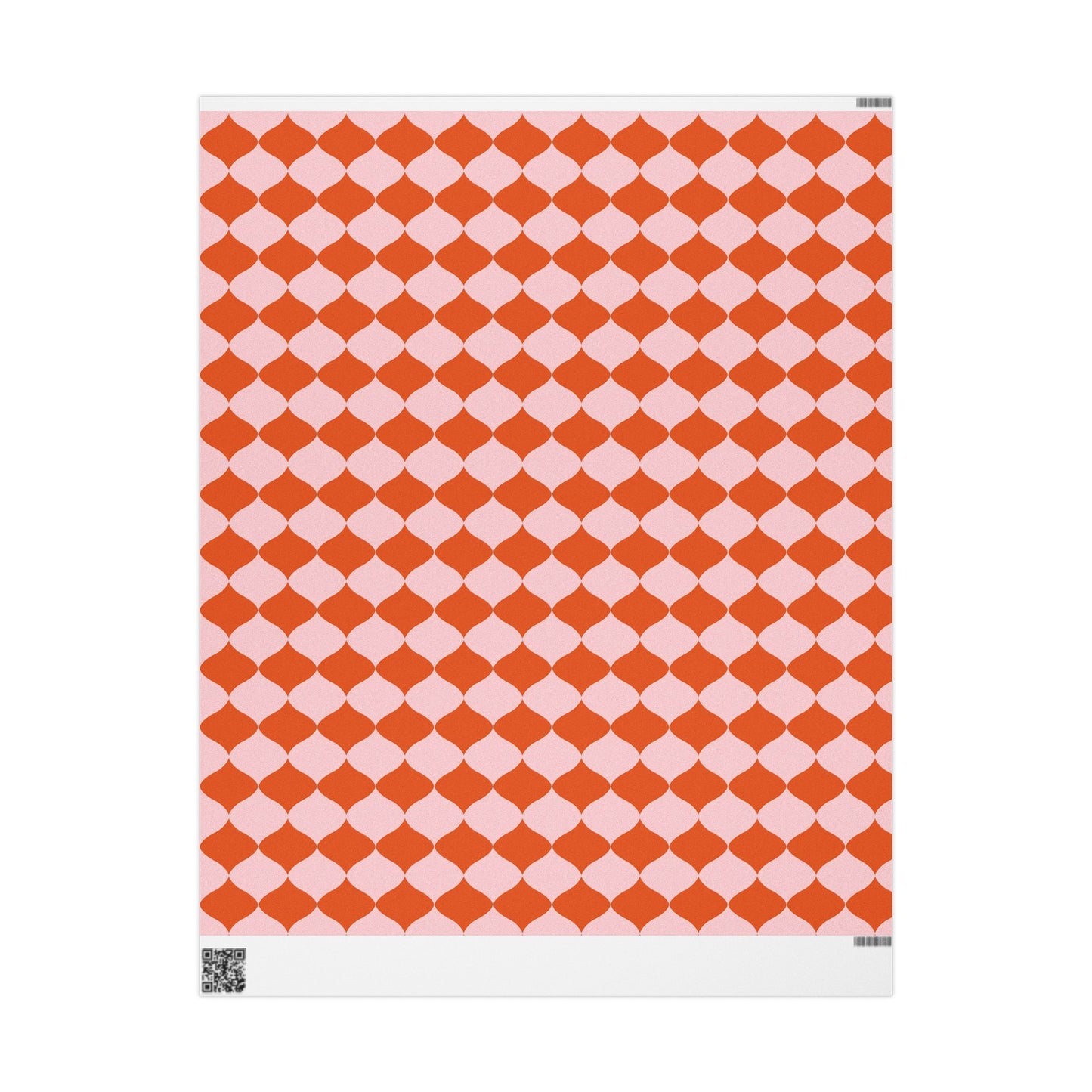 Pink & Orange Geometric Wrapping Paper Roll