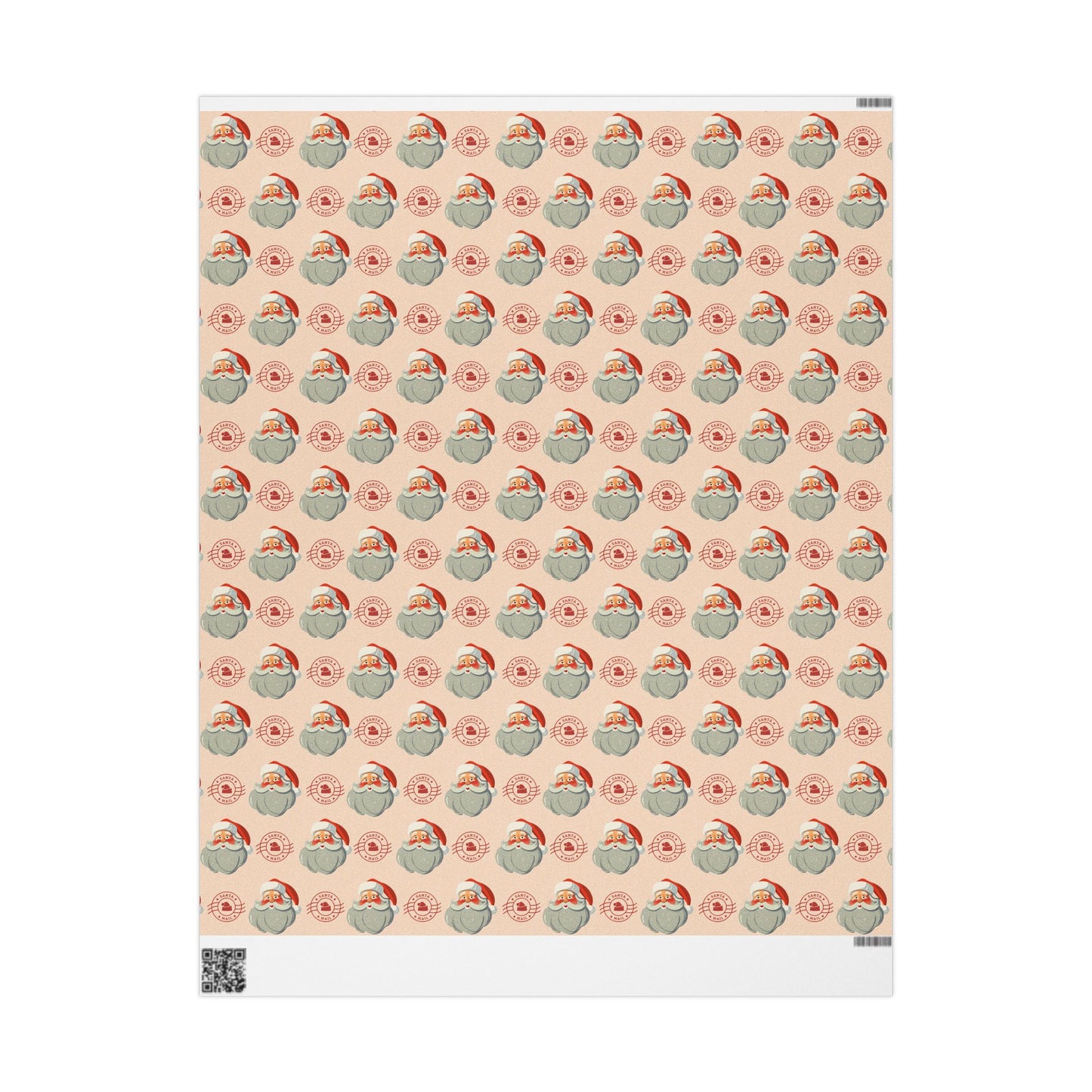 From Santa Christmas wrapping Paper, Vintage Santa Wrapping Paper
