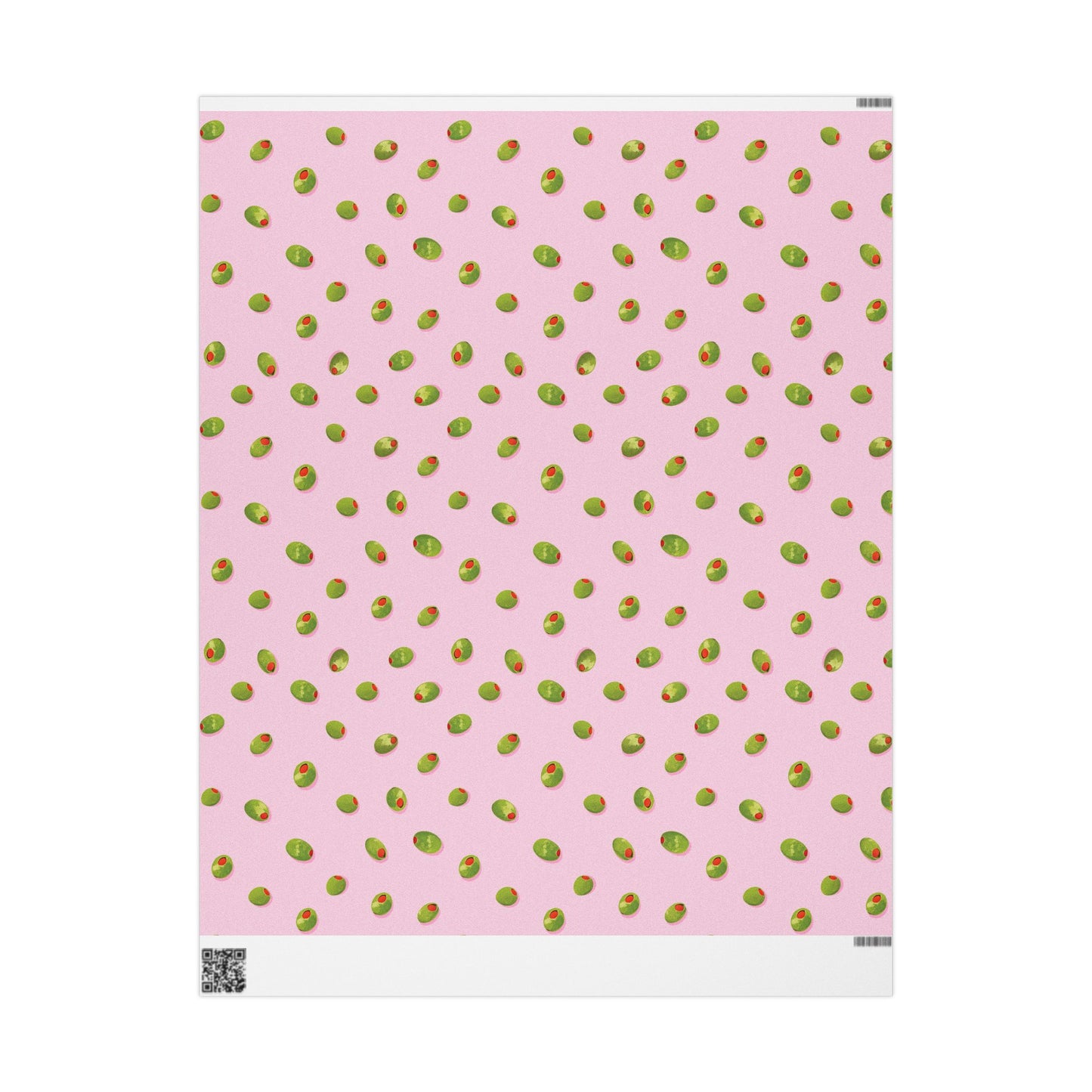 Pink Martini Olives Wrapping Paper