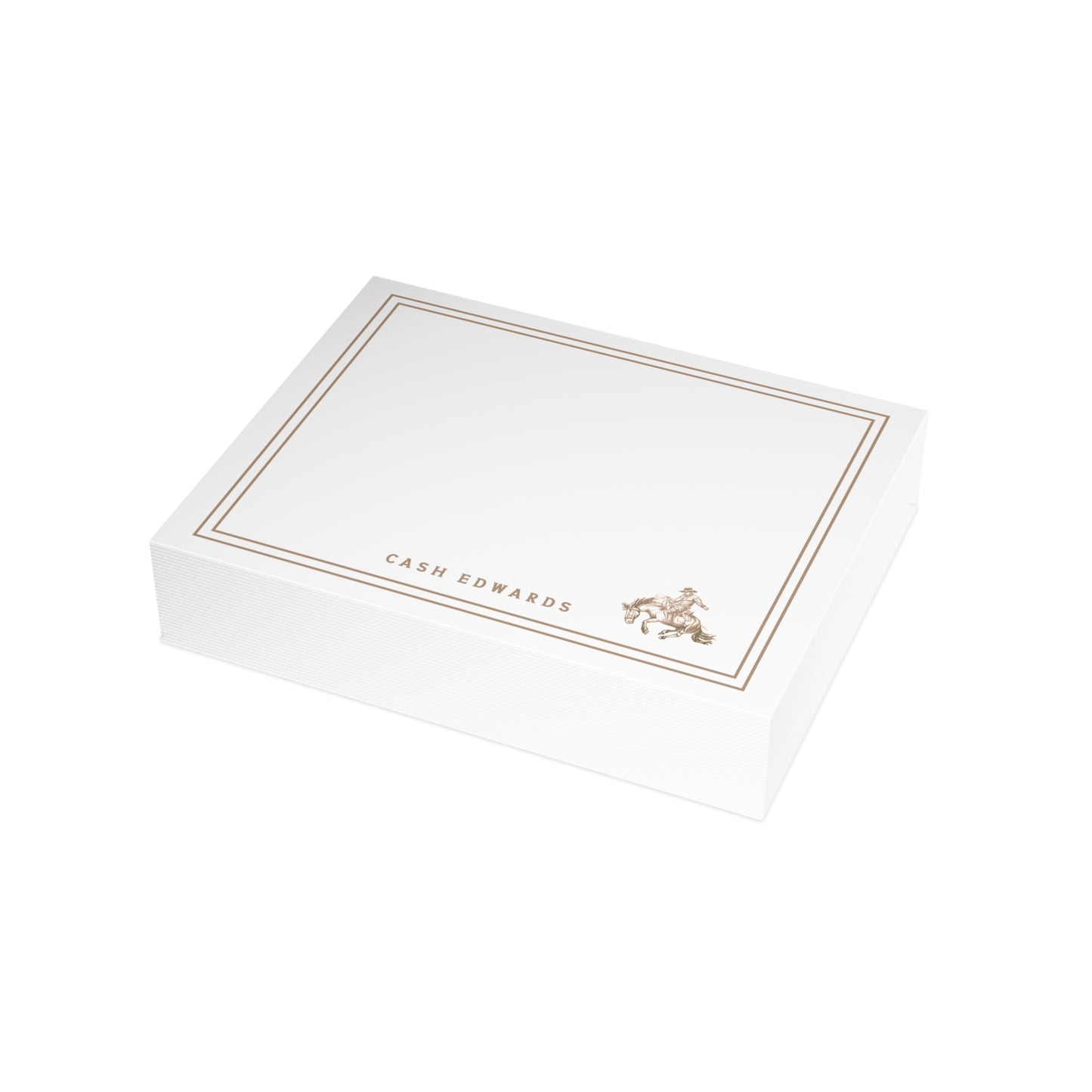 Green Rodeo Stationery with Envelopes, Personalized Stationery