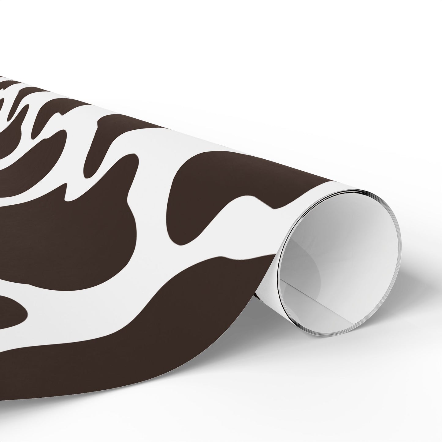 Black Cowhide Wrapping Paper, Western Cow Gift Wrap