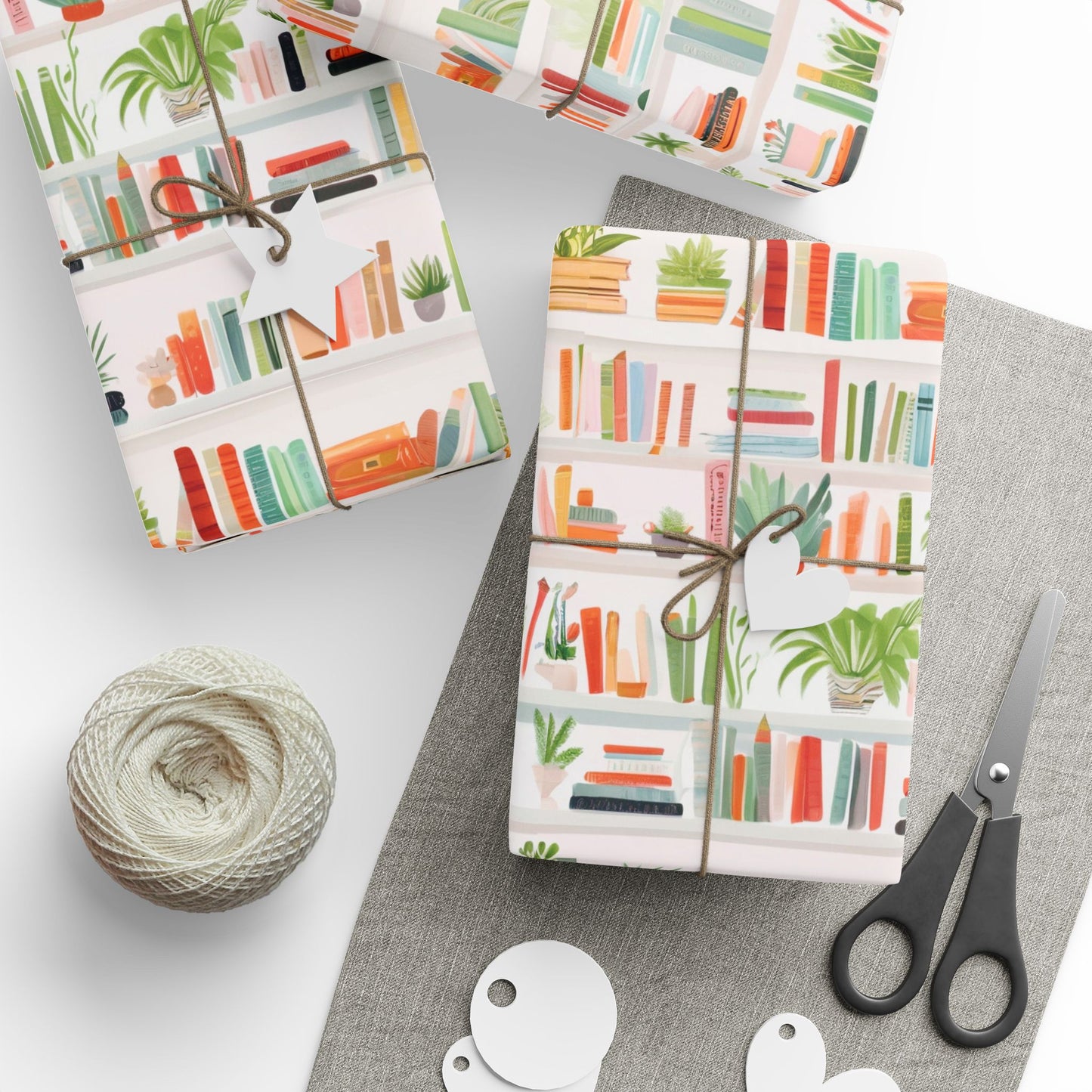 Booklover Gift Wrap, Book Wrapping Paper Roll