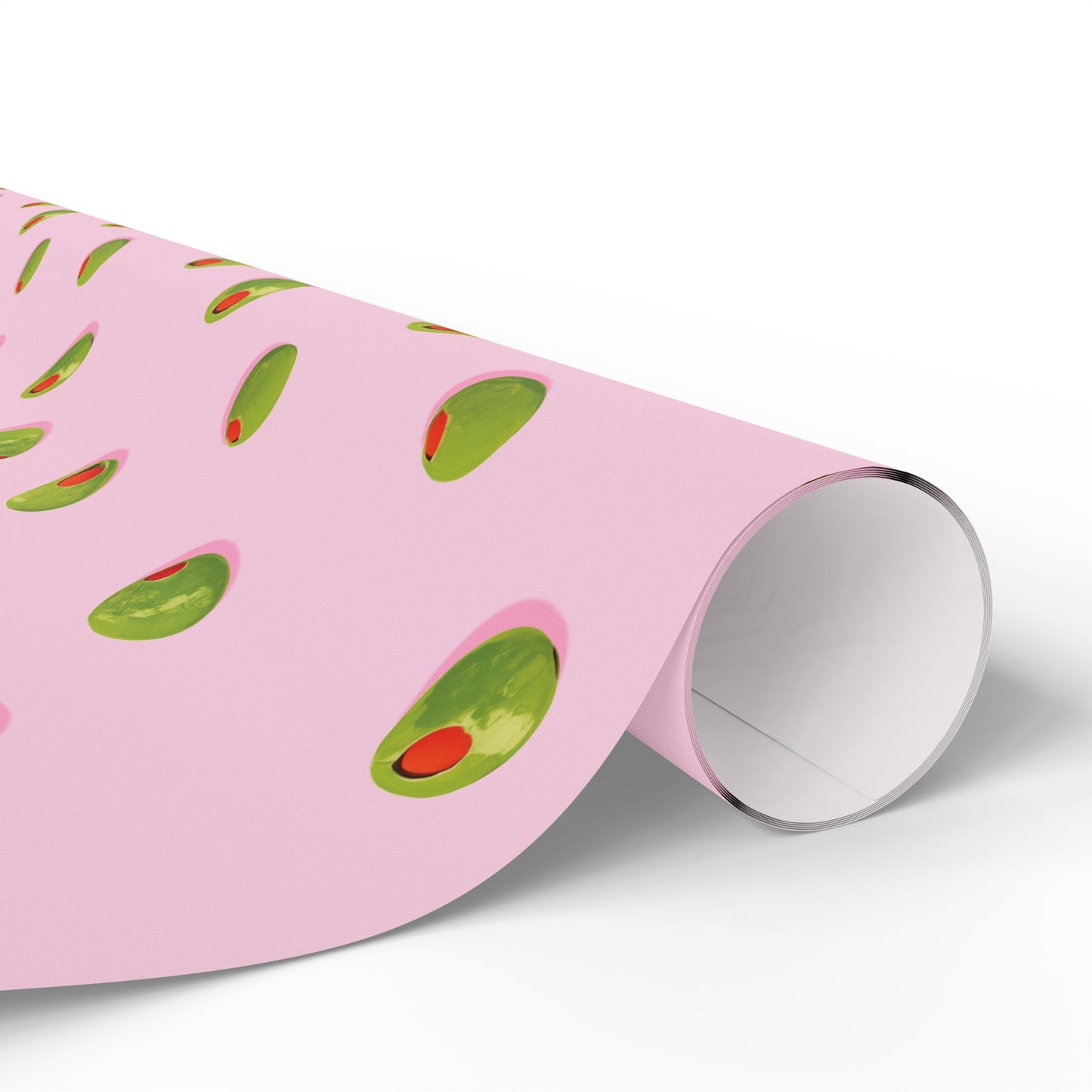 Pink Martini Olives Wrapping Paper