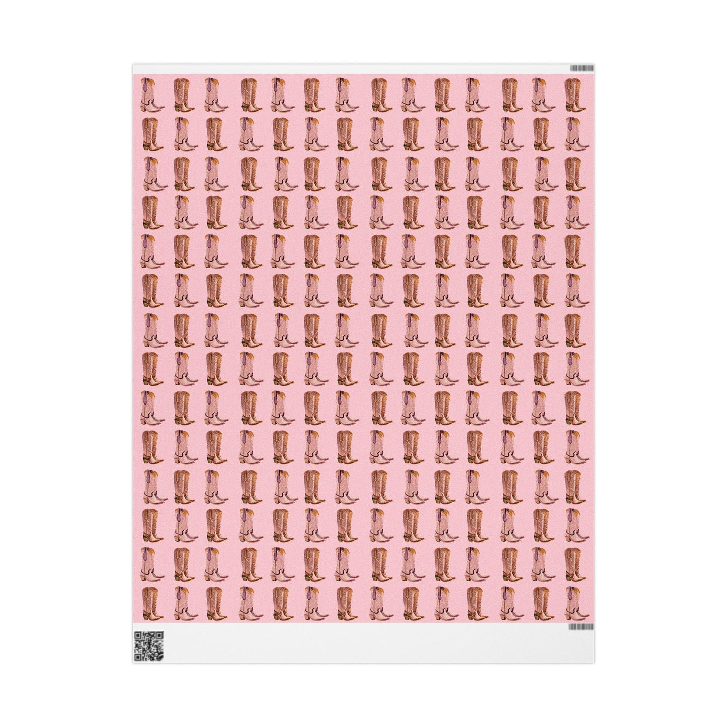 Pink Cowboy Boots Wrapping Paper