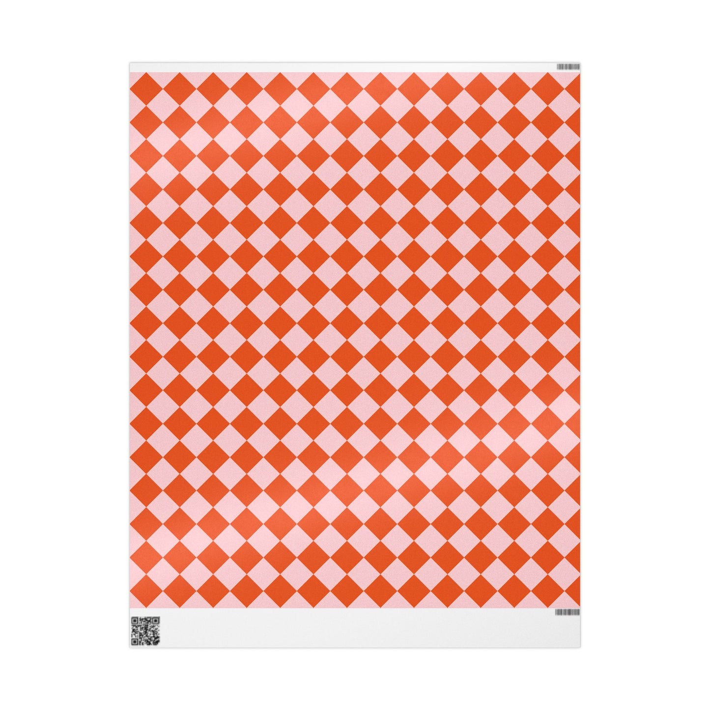 Orange & Pink Wrapping Paper Roll
