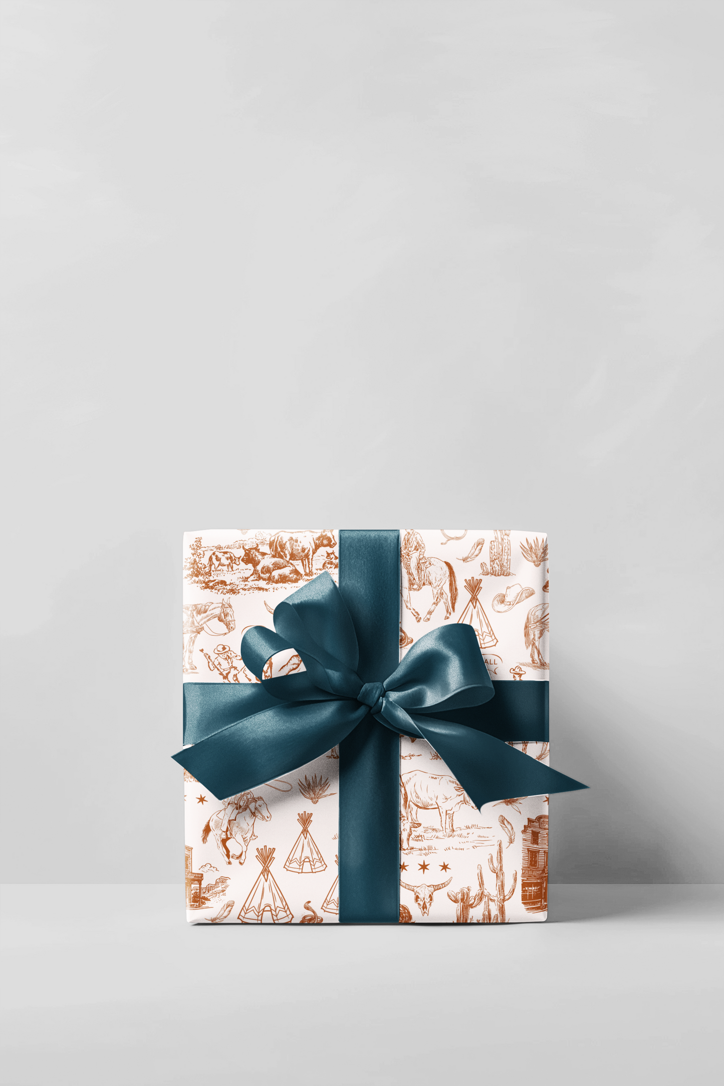 Rust Western Wrapping Paper Roll