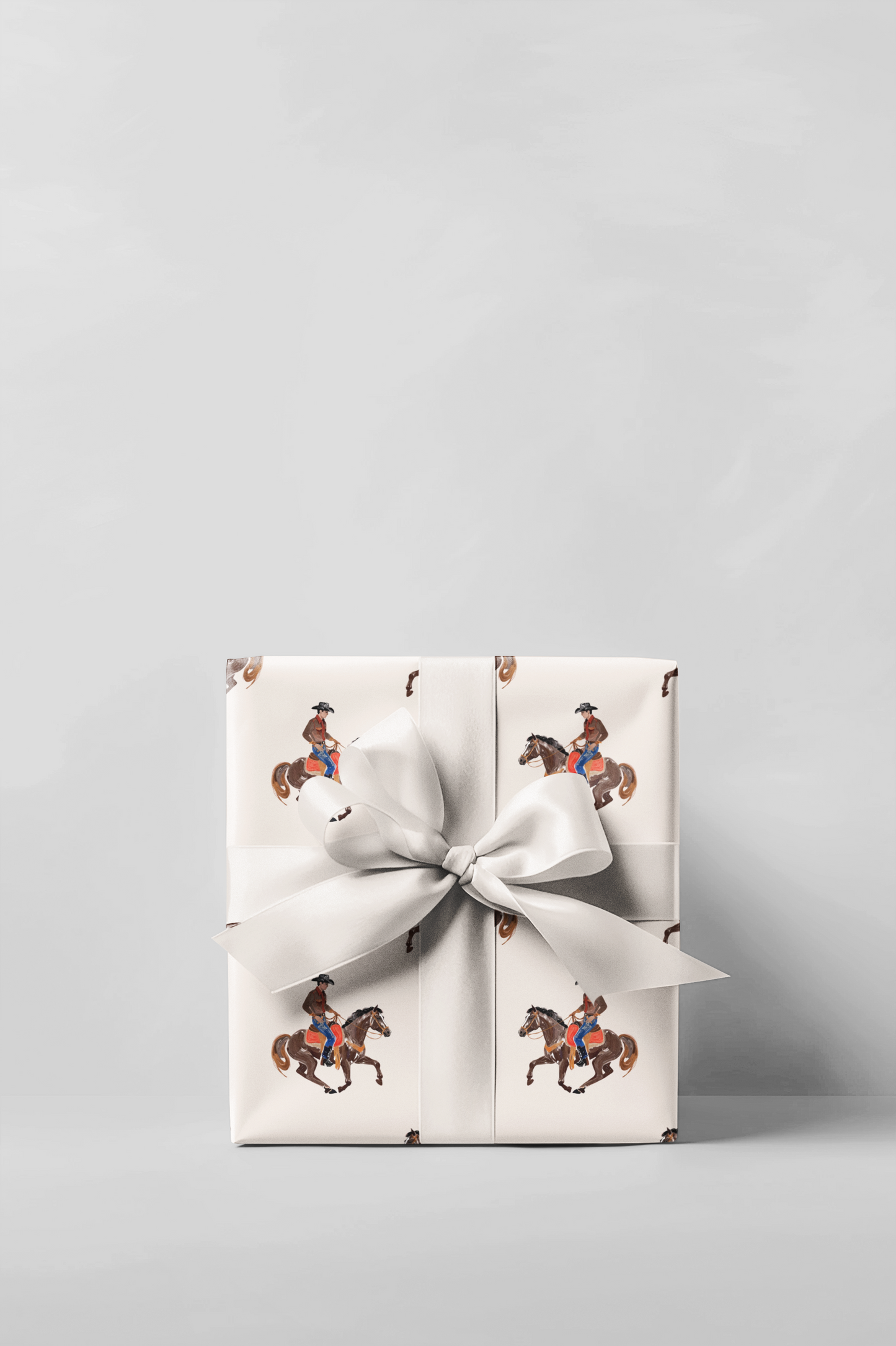 Ridin' Cowboy Wrapping Paper Roll