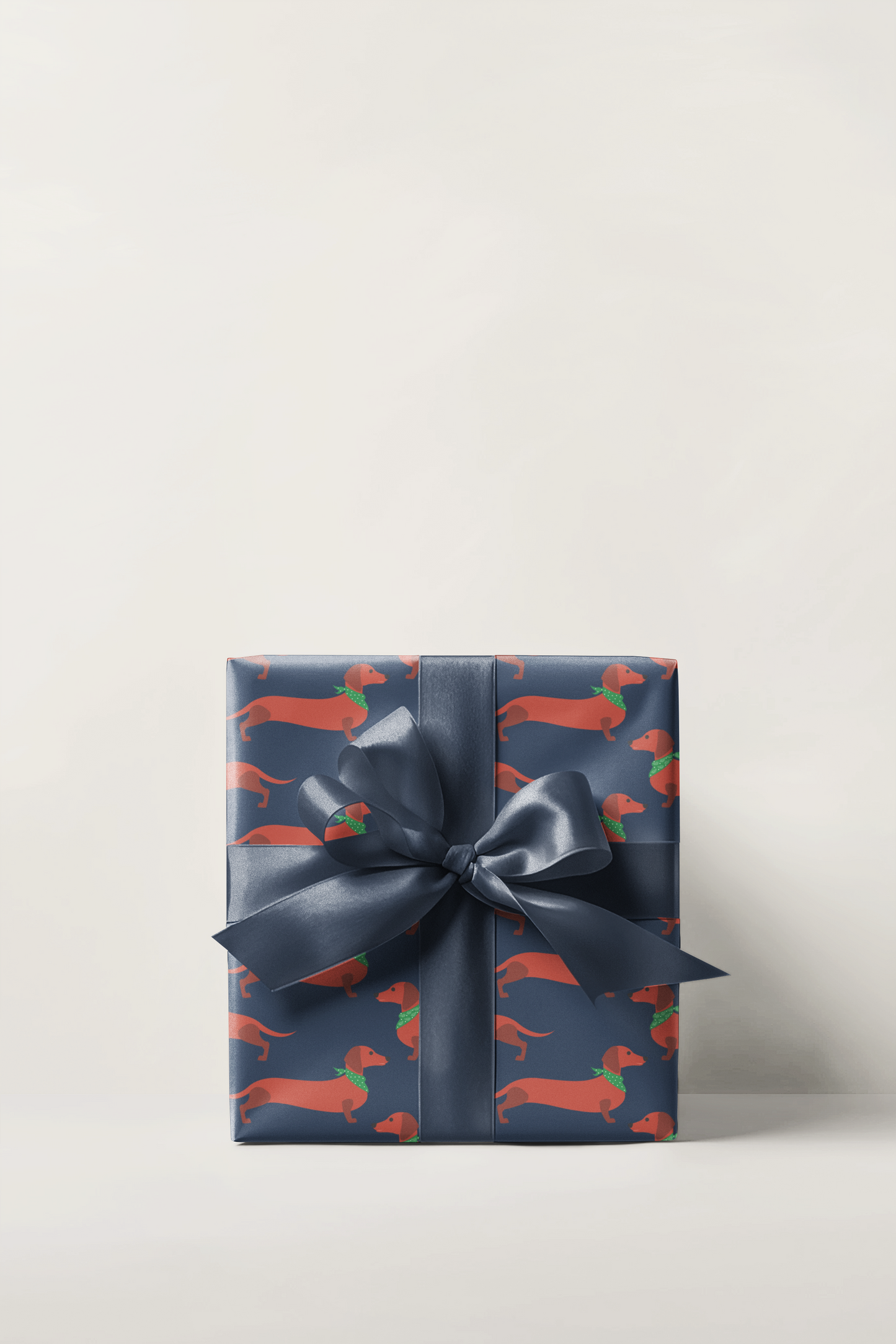 Weenie Dog With Bandana's Funny Wrapping Paper, Father's Day Wrapping Paper, Gift Wrap For Him