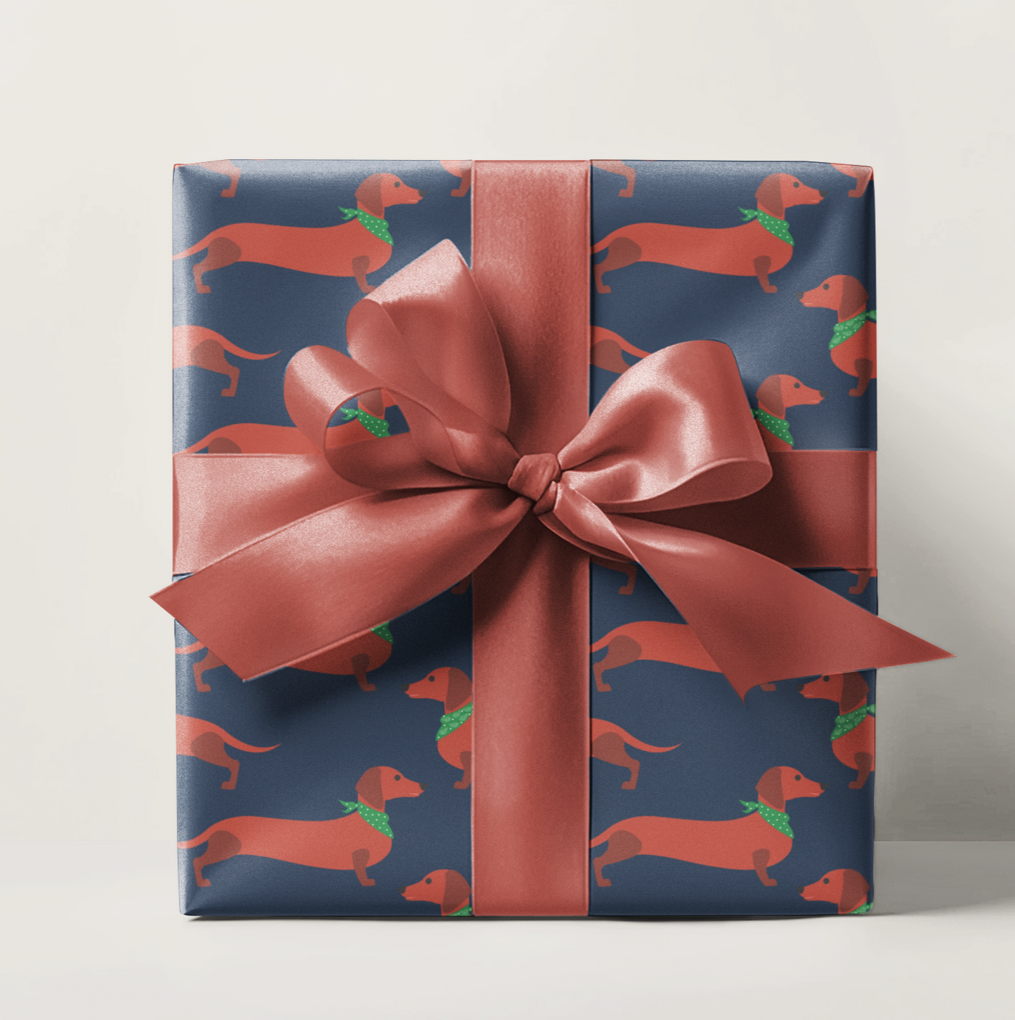 Weenie Dog With Bandana's Funny Wrapping Paper, Father's Day Wrapping Paper, Gift Wrap For Him