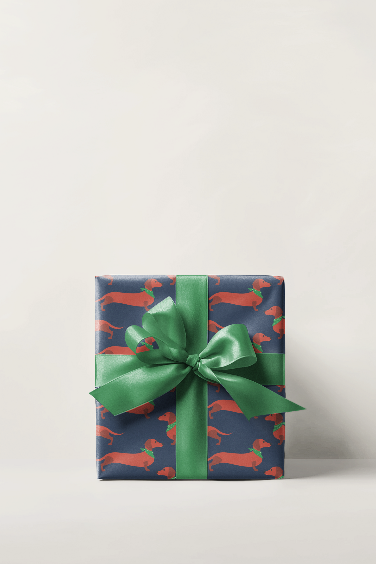Weenie Dog With Bandana's Funny Wrapping Paper, Father's Day Wrapping Paper, Gift Wrap For Him