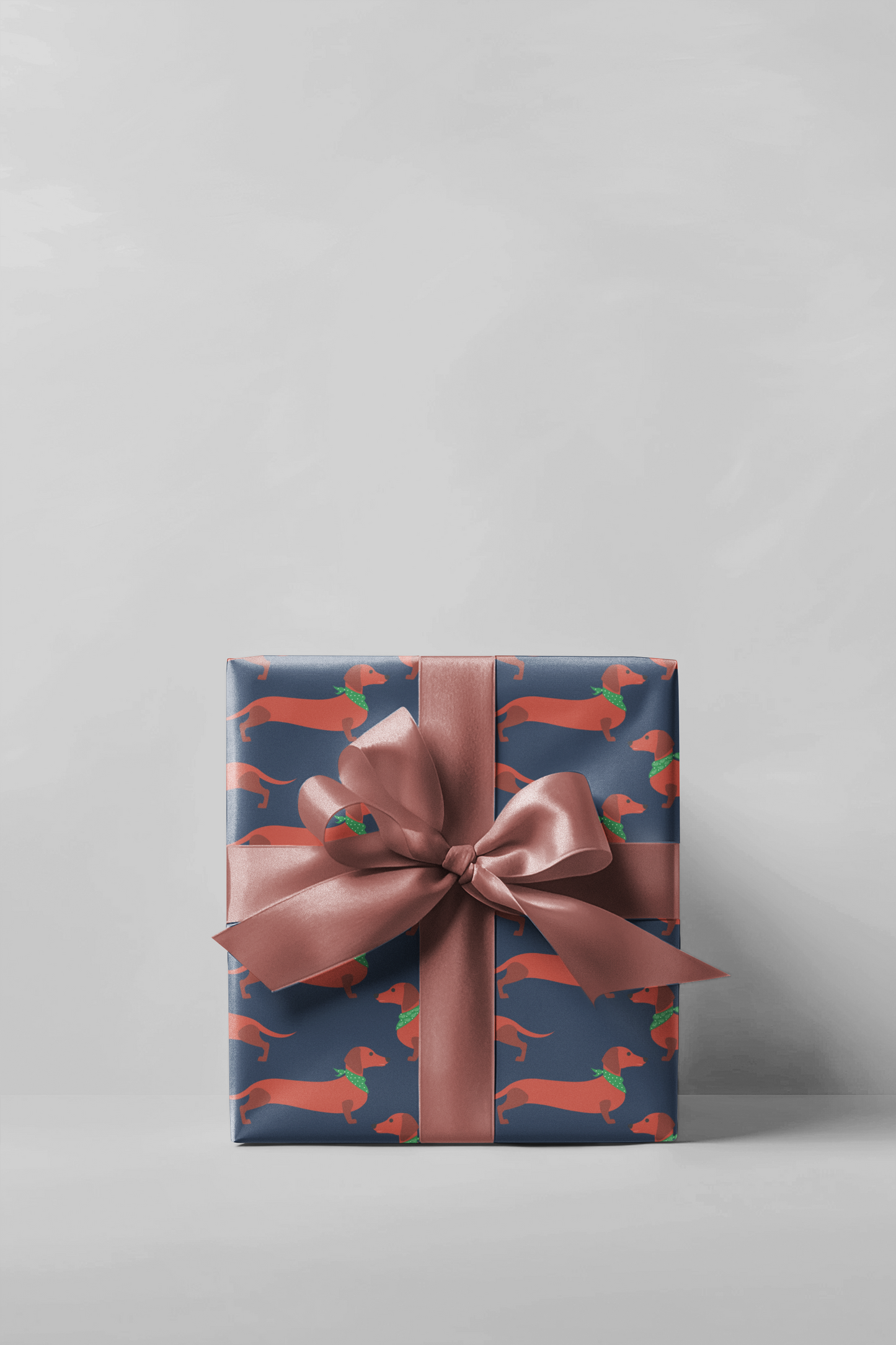 Weenie Dog With Bandana's Funny Wrapping Paper, Father's Day Wrapping Paper, Gift Wrap For Him
