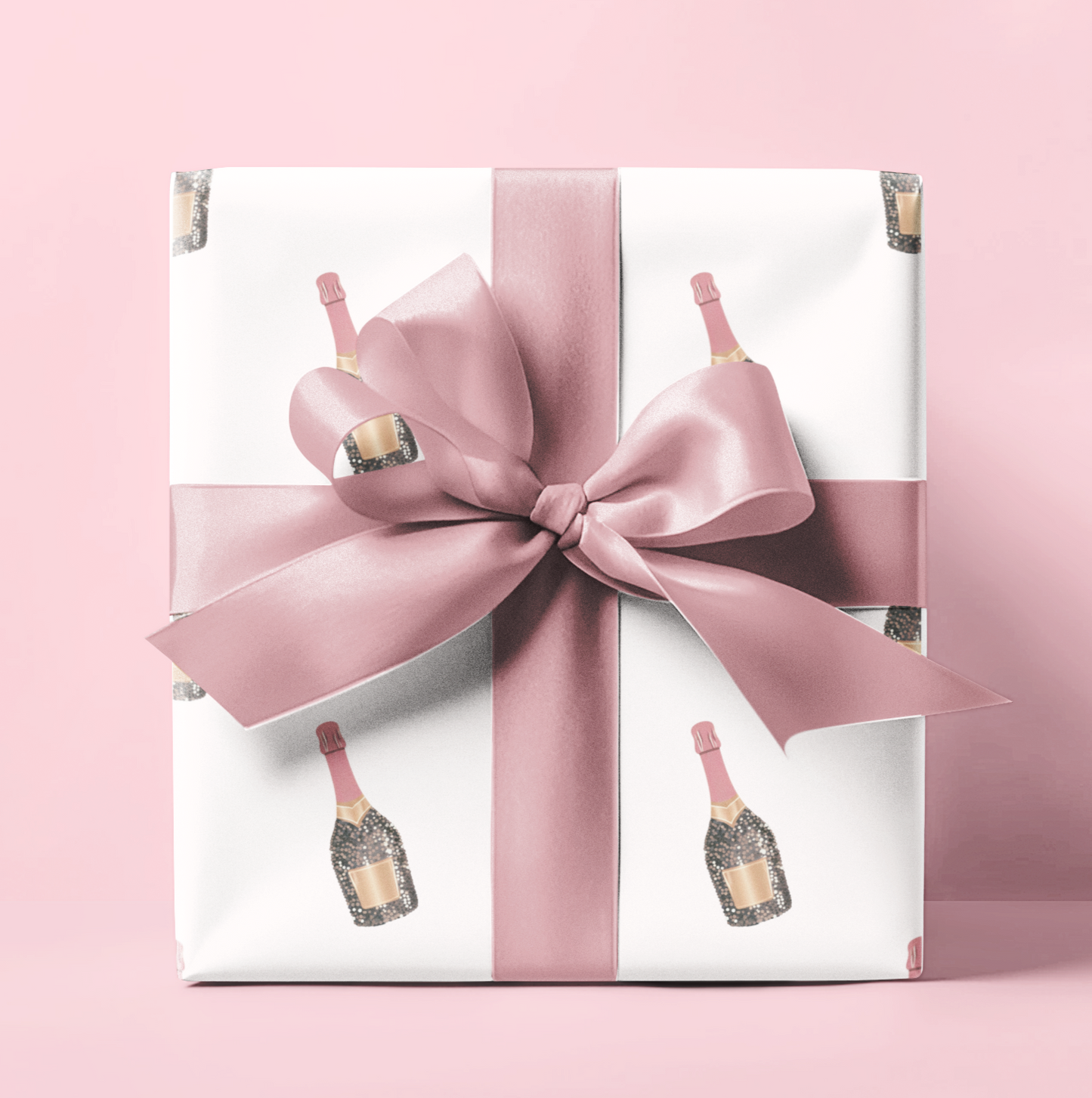Champagne Bottle Wrapping Paper