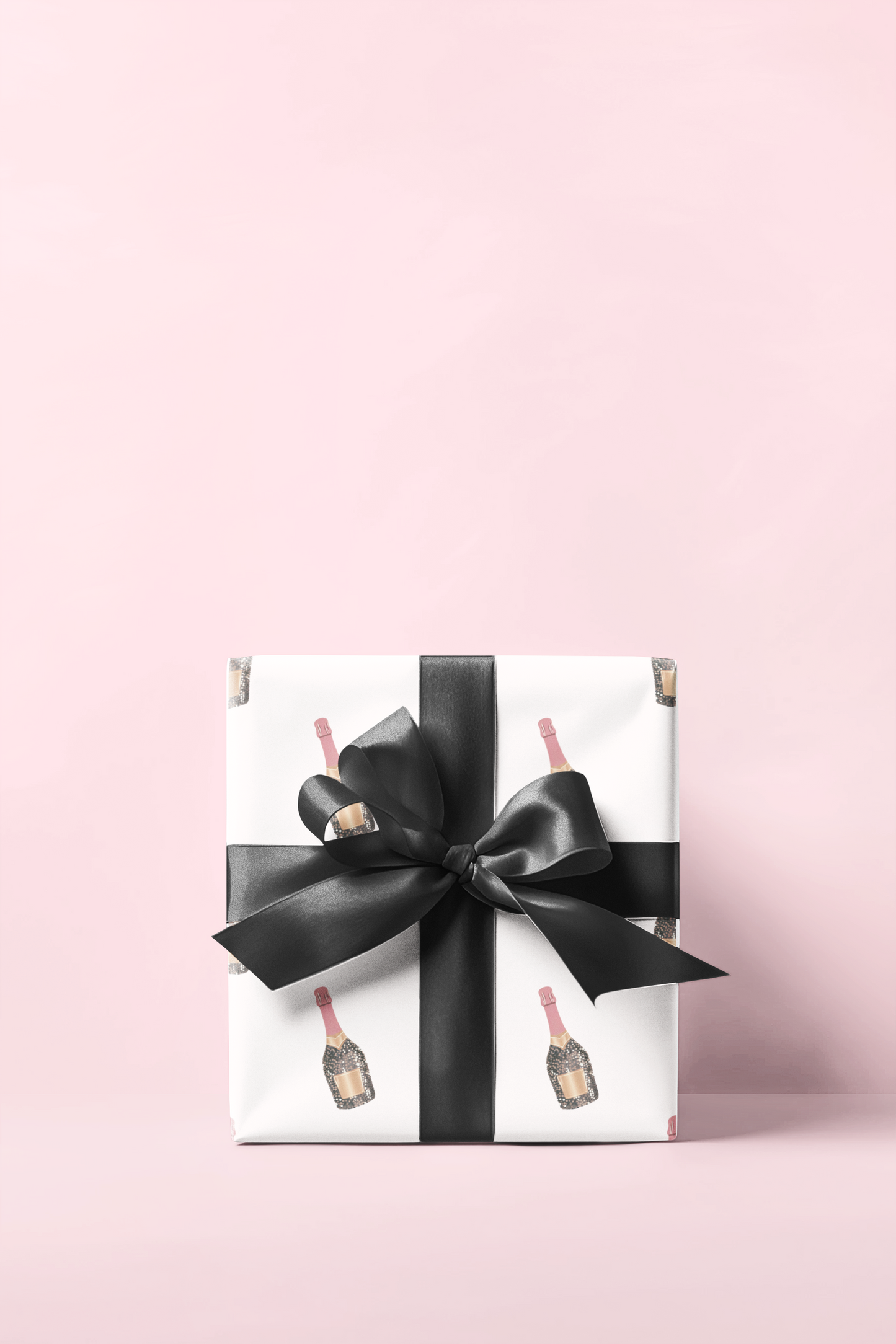 Champagne Bottle Wrapping Paper
