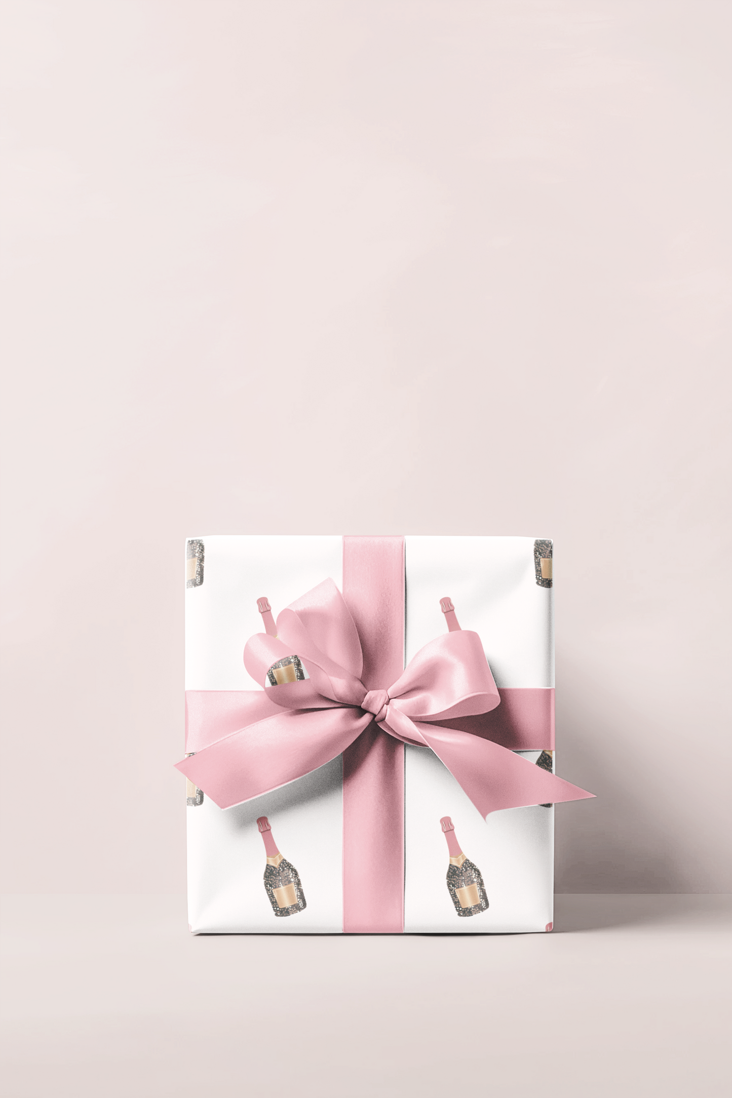 Champagne Bottle Wrapping Paper