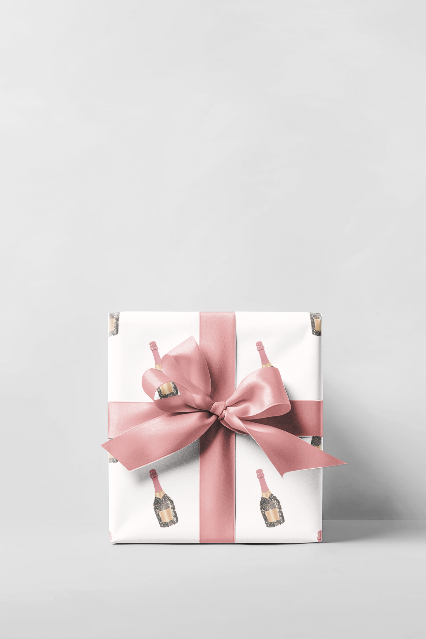 Champagne Bottle Wrapping Paper