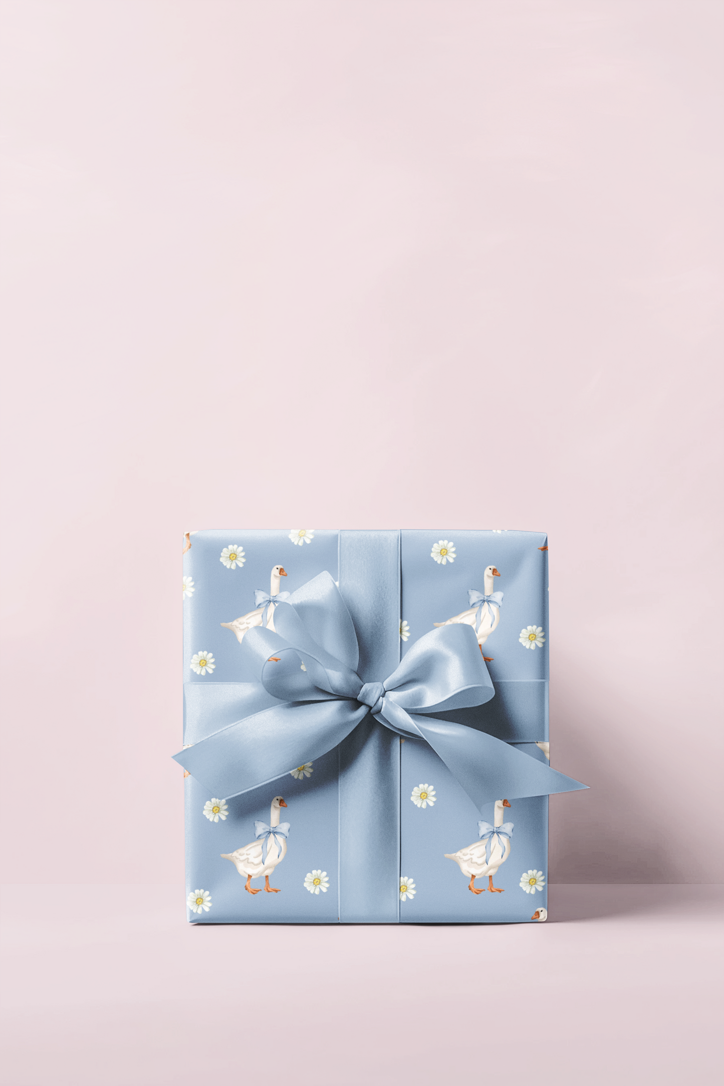 Blue Goose Wrapping Paper Roll, Baby Shower Wrapping Paper, Birthday Gift Wrap, Gift Wrap for Her