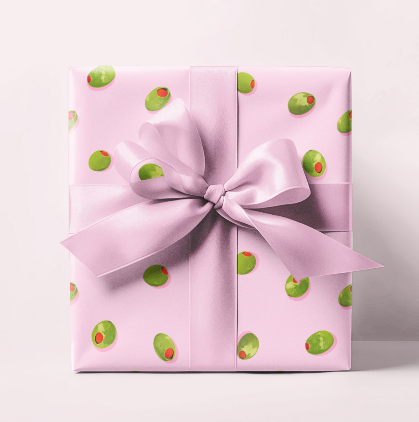 Pink Martini Olives Wrapping Paper