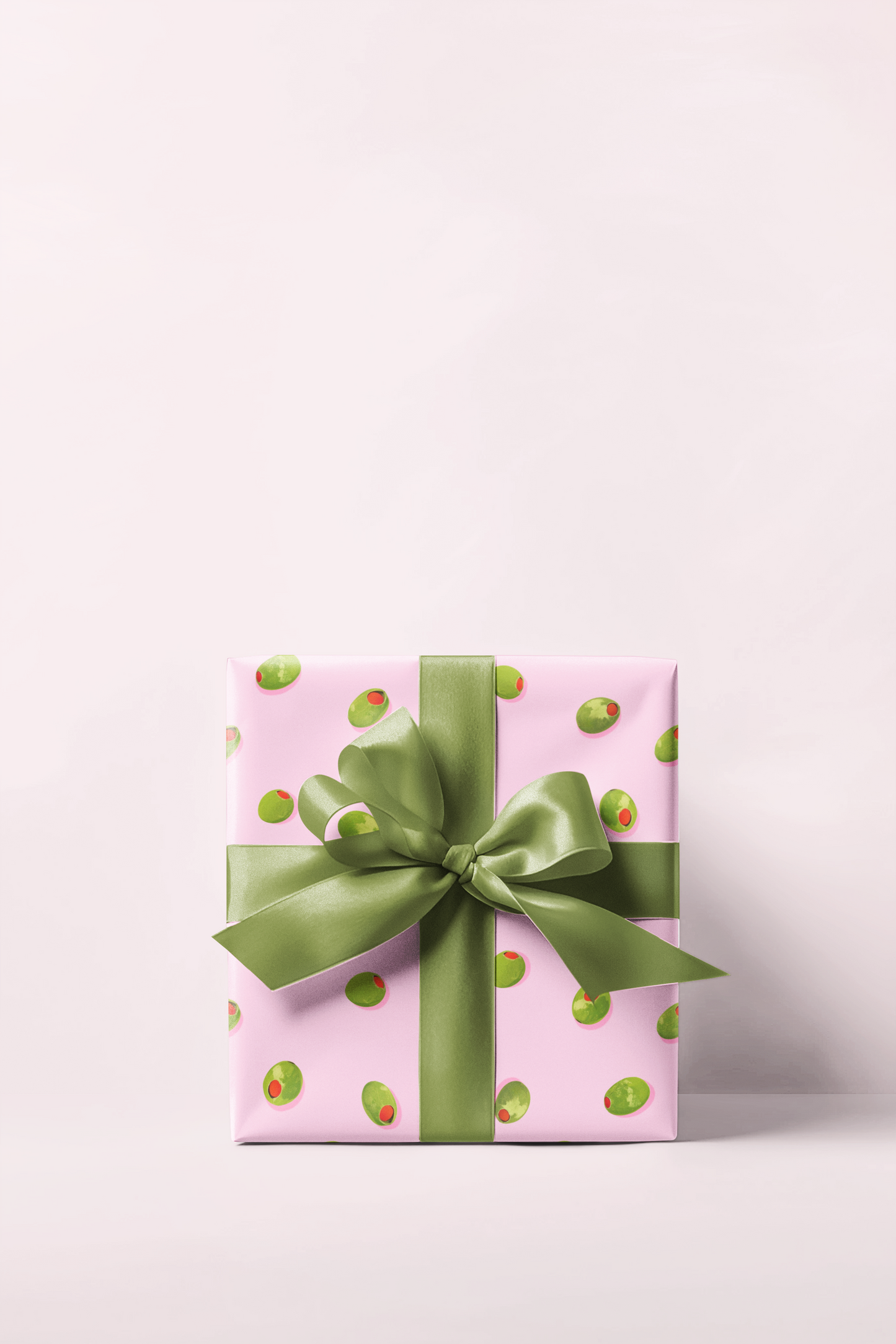 Pink Martini Olives Wrapping Paper