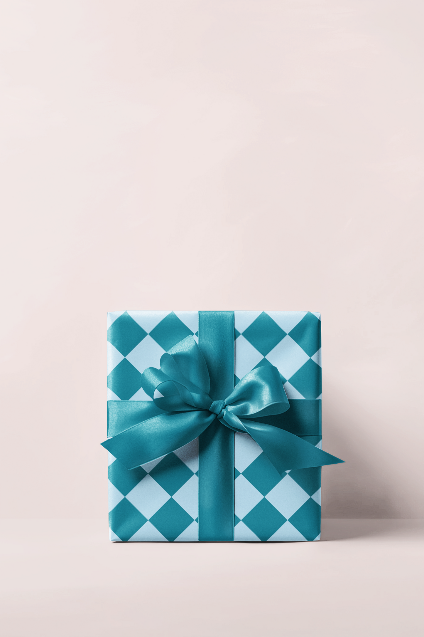 Turquoise Diamond Wrapping Paper Roll