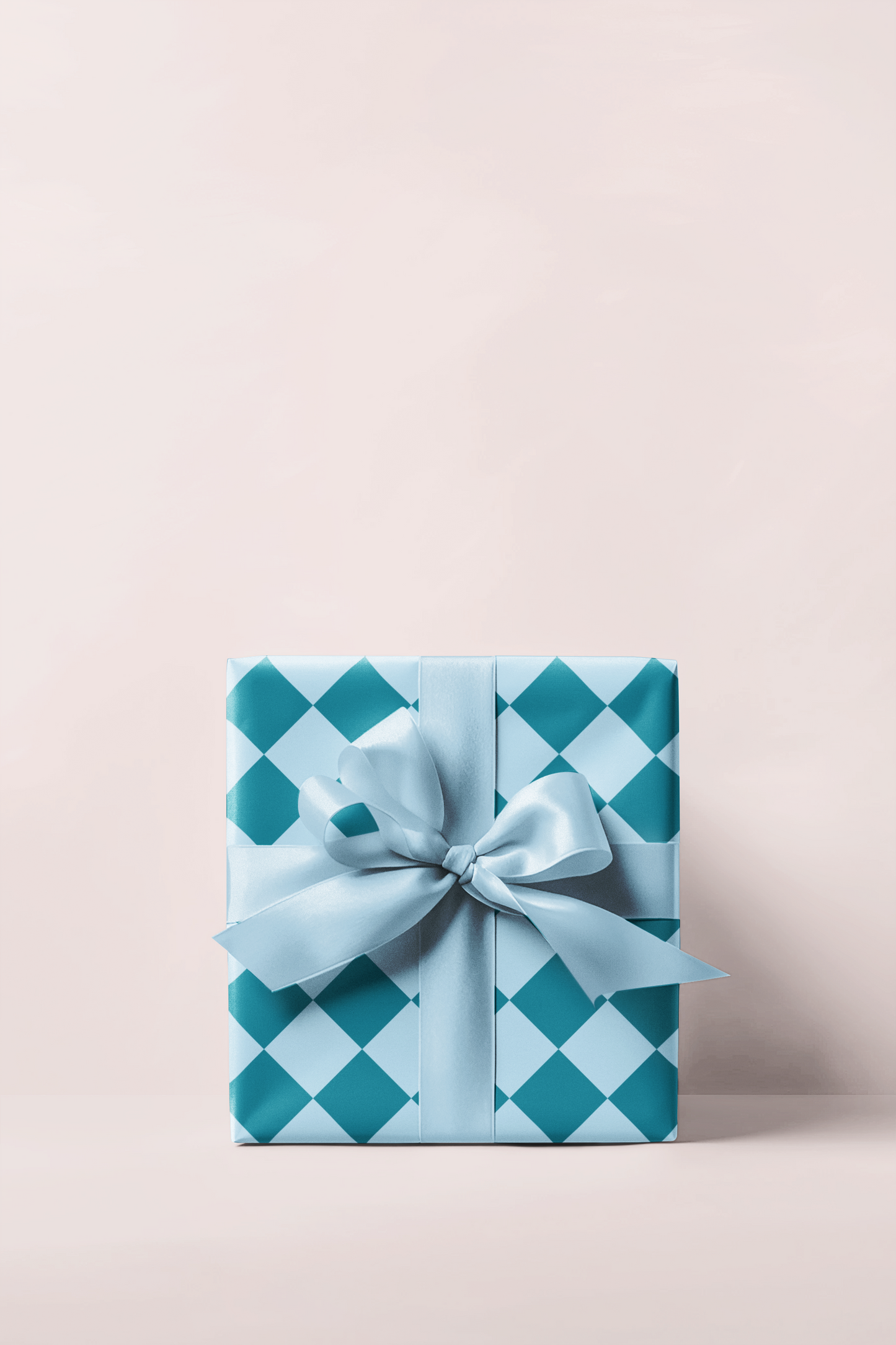 Turquoise Diamond Wrapping Paper Roll