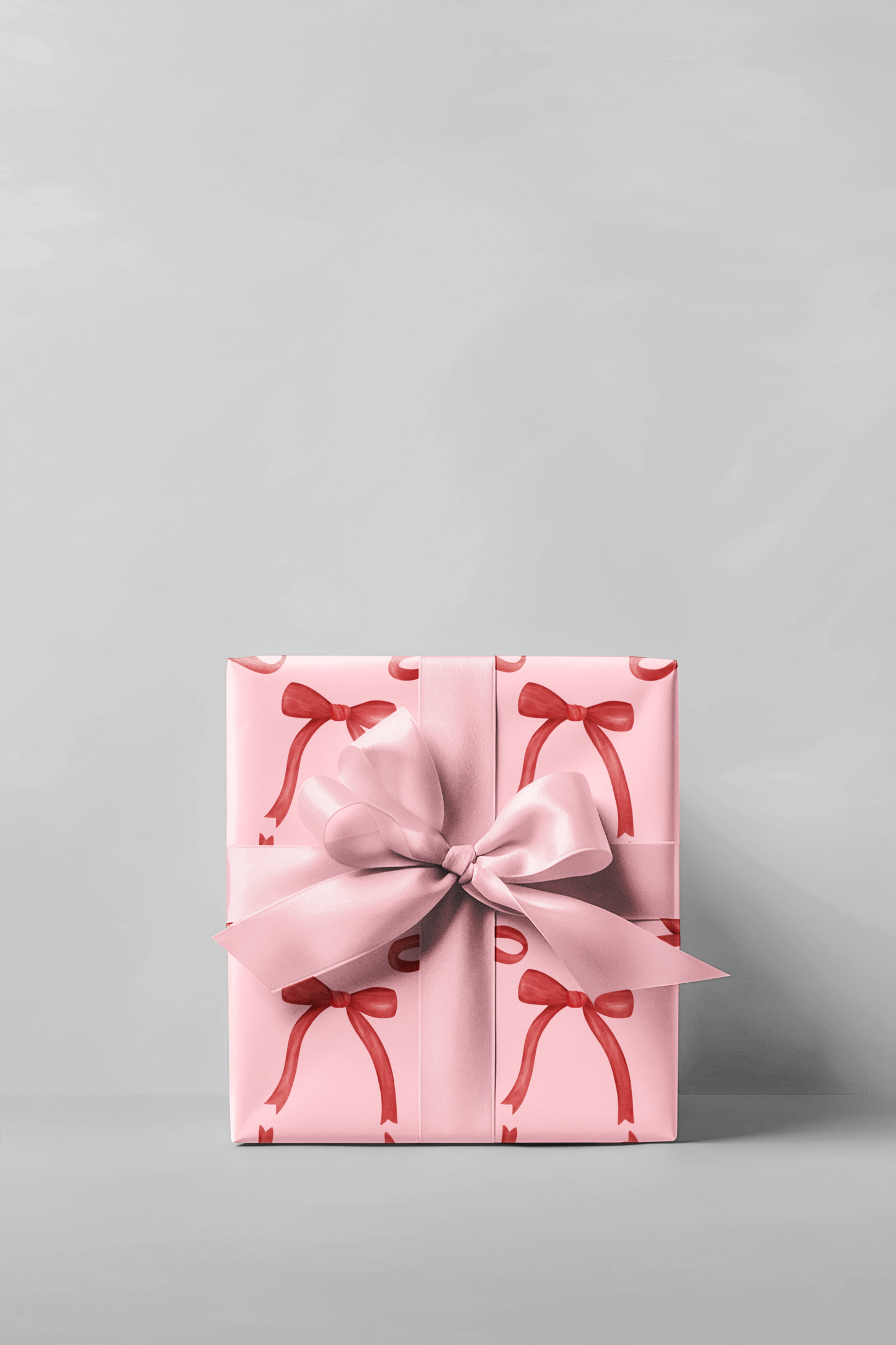 Pink & Red Bow Coquette Wrapping Paper