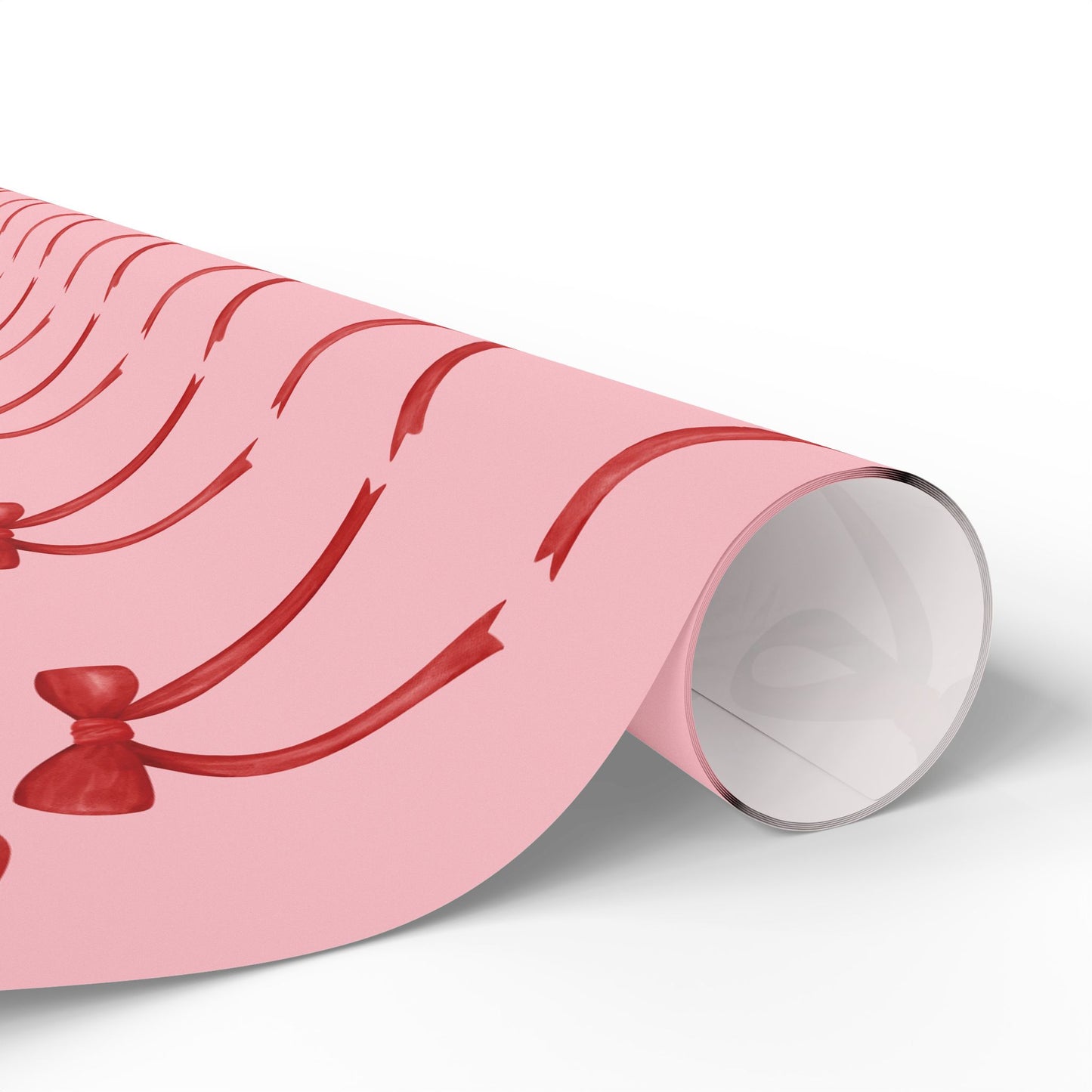 Pink & Red Bow Coquette Wrapping Paper