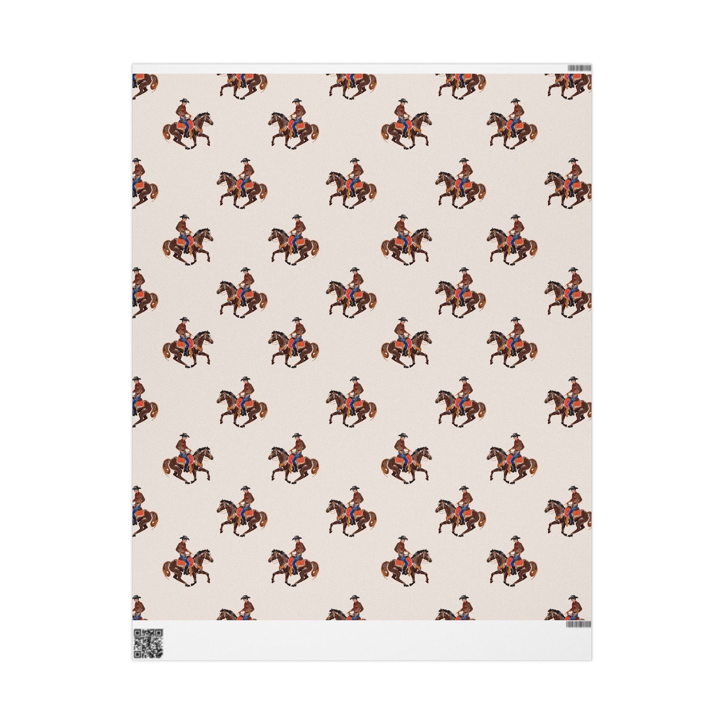 Ridin' Cowboy Wrapping Paper Roll