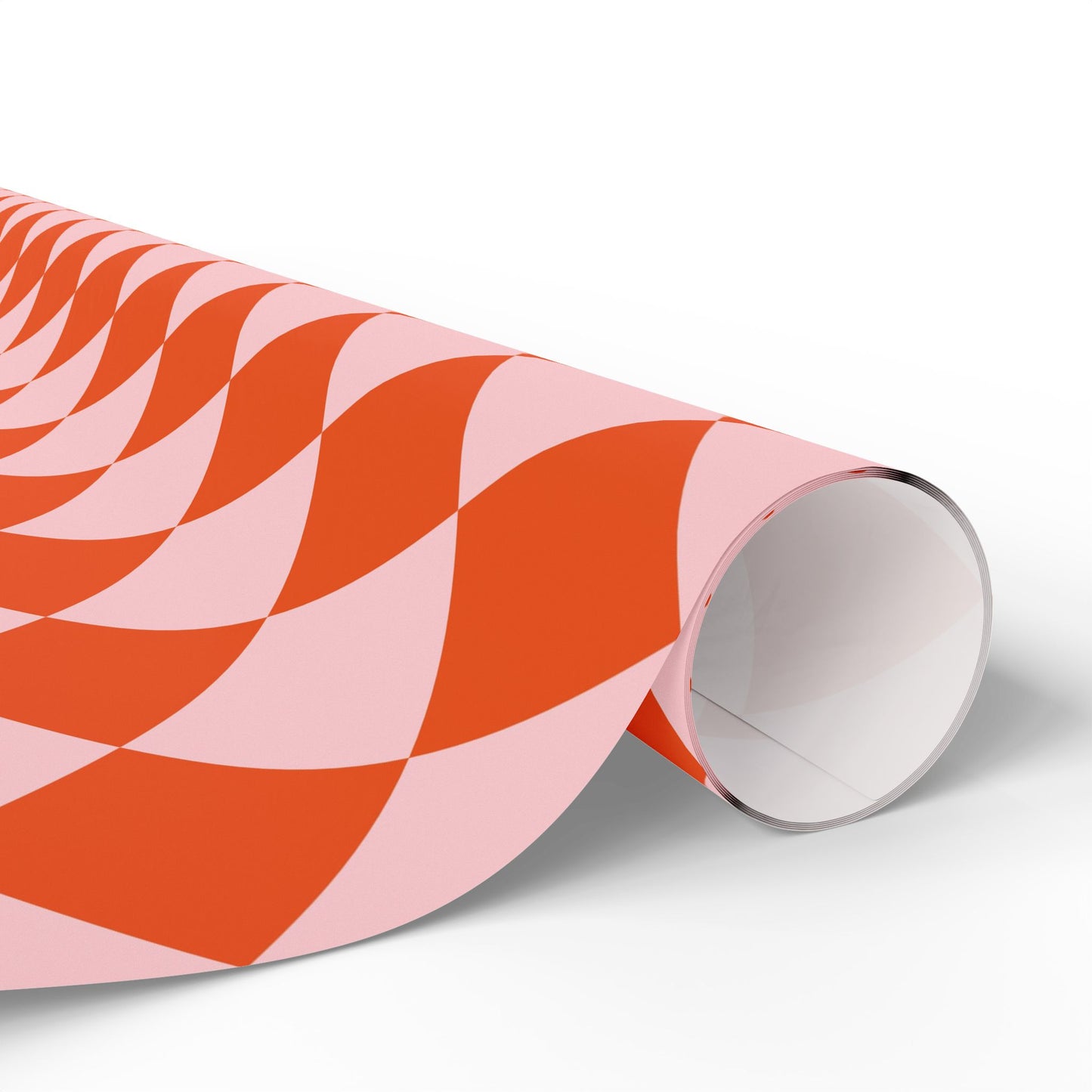 Orange & Pink Wrapping Paper Roll