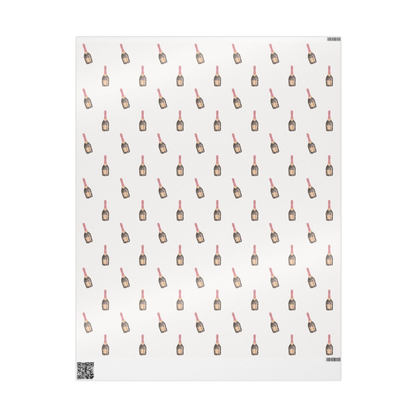 Champagne Bottle Wrapping Paper