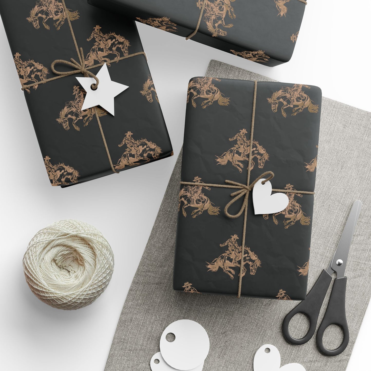 Cowboy Western Wrapping Paper Roll