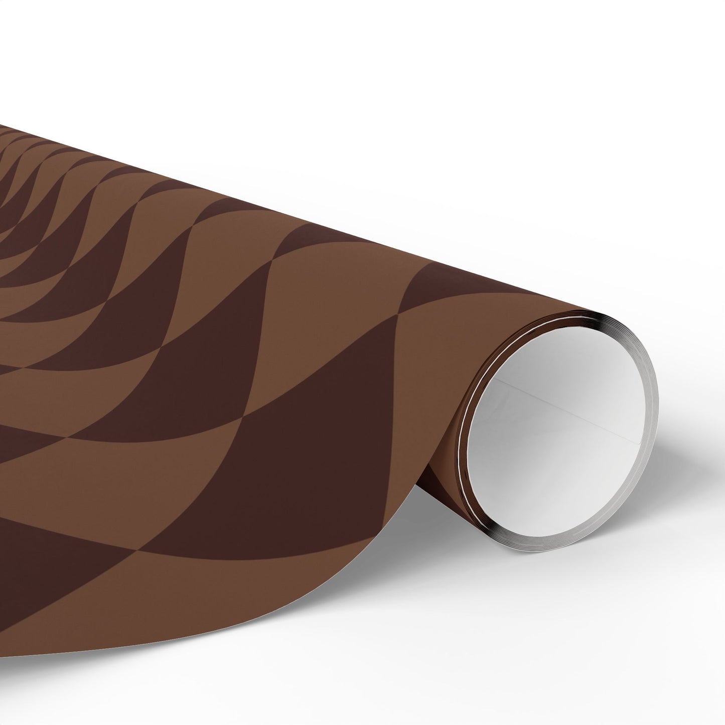 Brown Checkered Diamond Wrapping Paper Roll