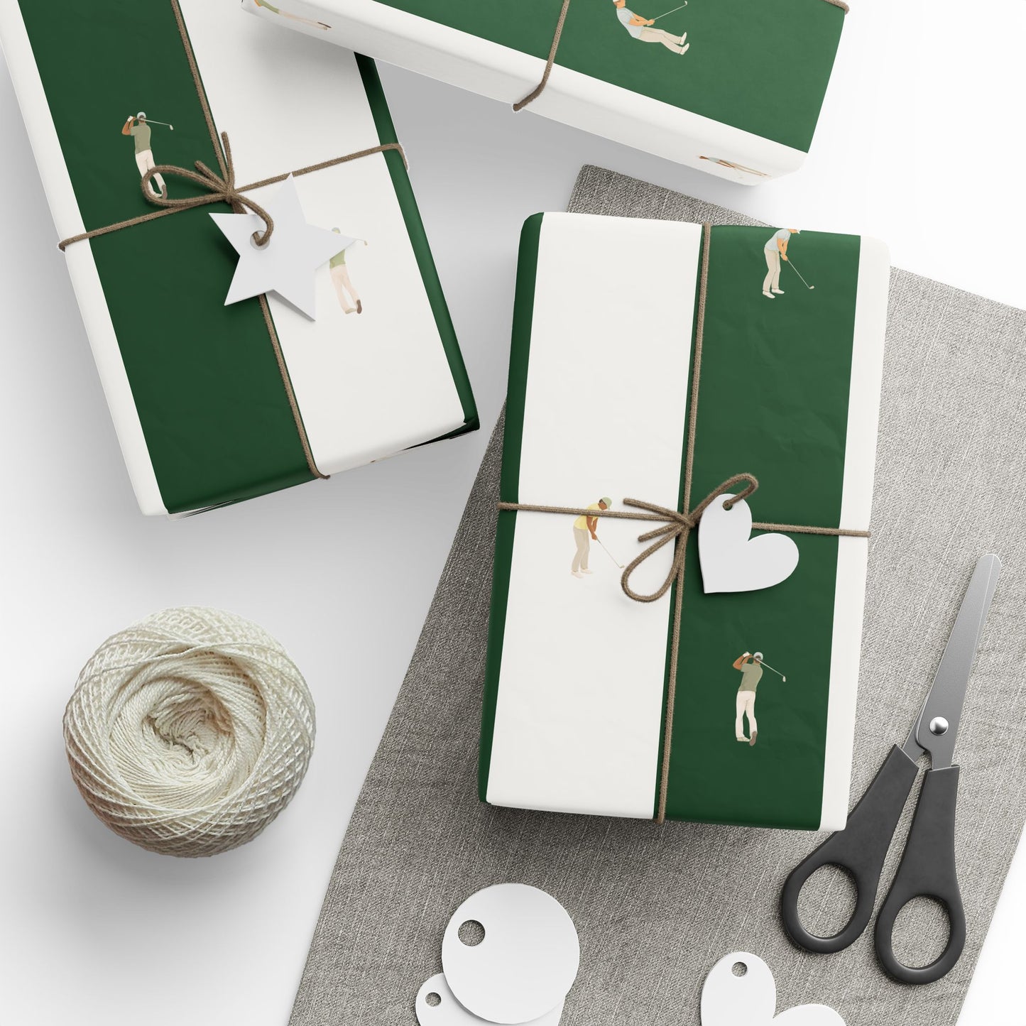 Golf Striped Wrapping Paper Roll