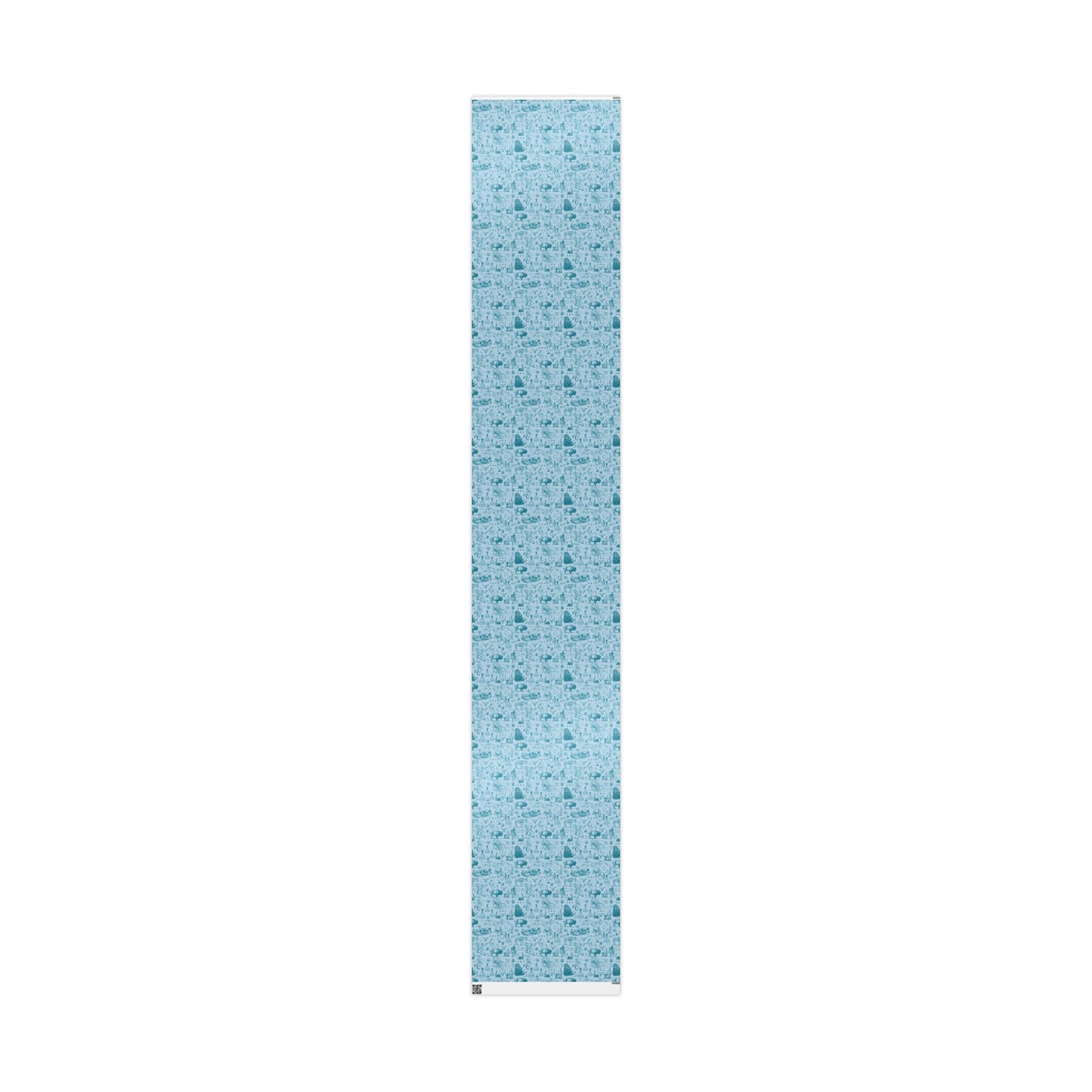 Turquoise Toile Western Wrapping Paper Roll