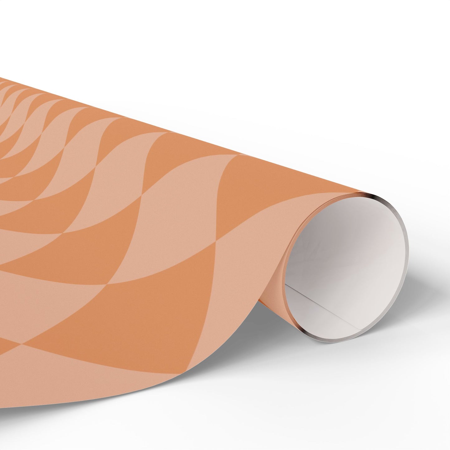 Orange Diamond Checkered Wrapping Paper Roll