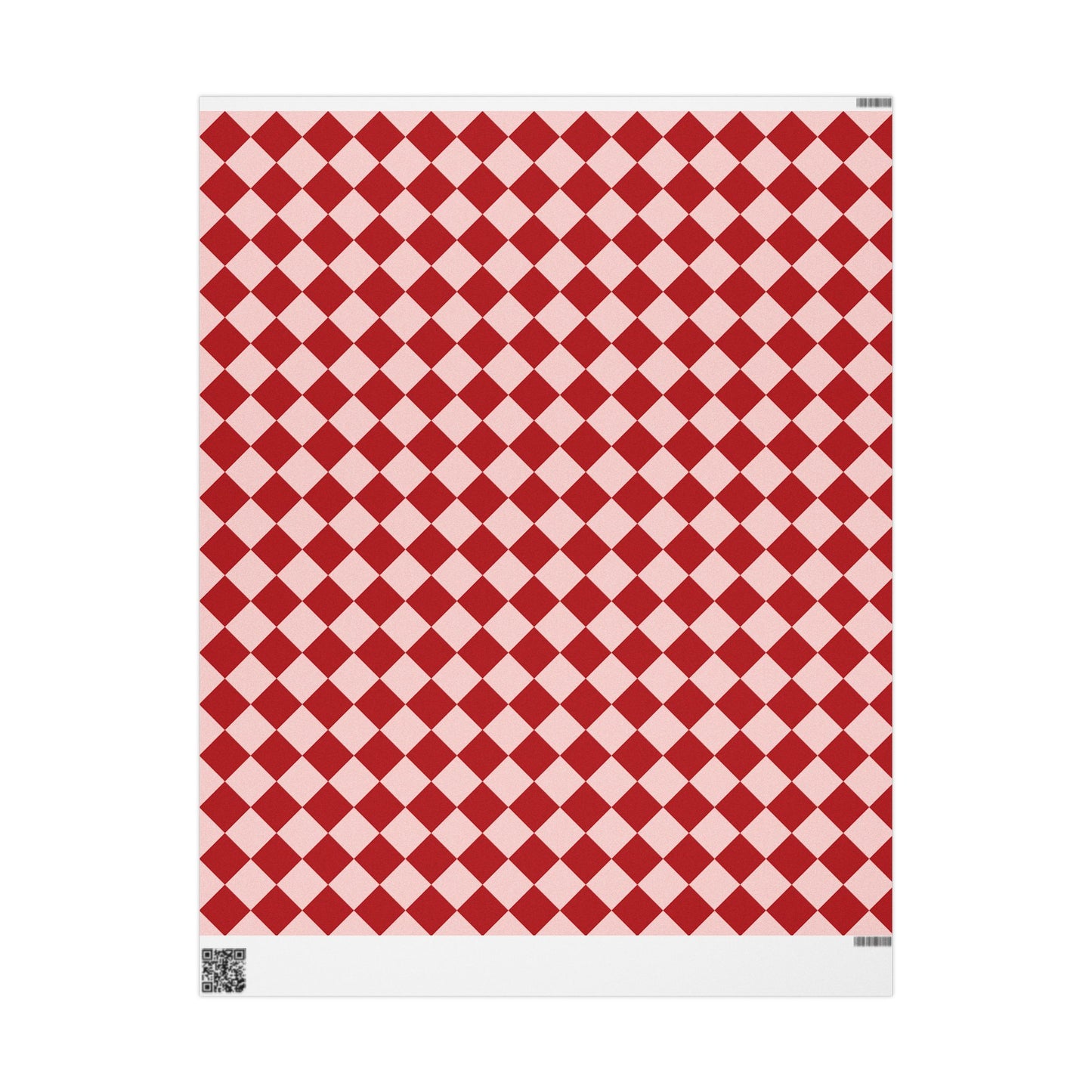 Red & Pink Diamond Wrapping Paper Roll