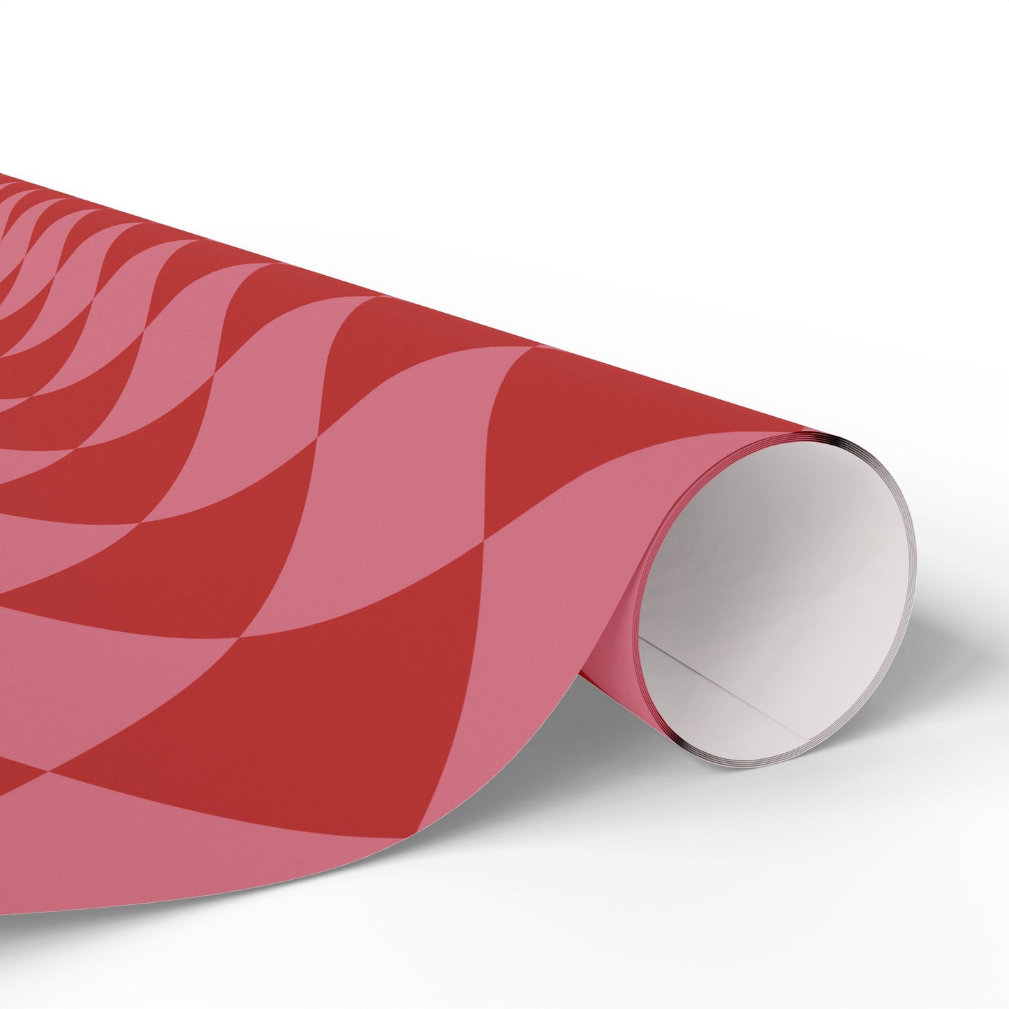 Red & Pink Diamond Checkered Wrapping Paper Roll