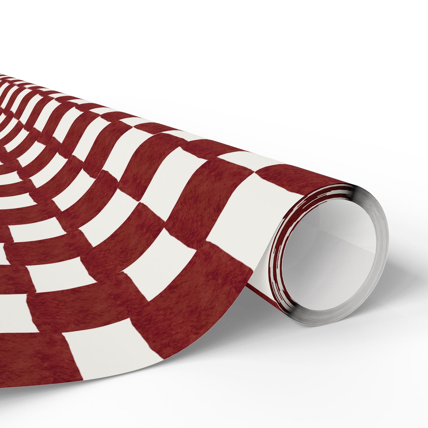 Red Checkered Wrapping Paper Roll