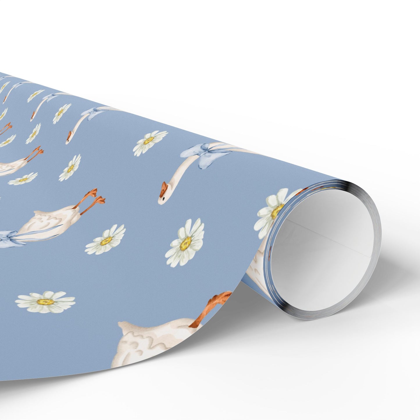 Blue Goose Wrapping Paper Roll, Baby Shower Wrapping Paper, Birthday Gift Wrap, Gift Wrap for Her