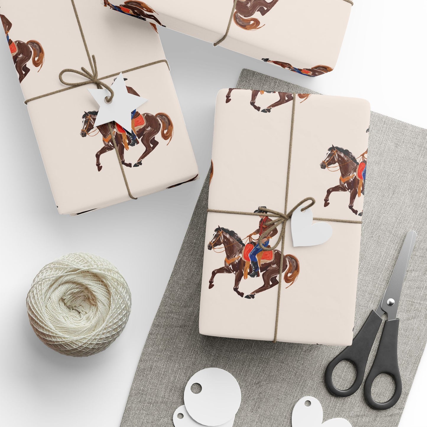 Ridin' Cowboy Wrapping Paper Roll