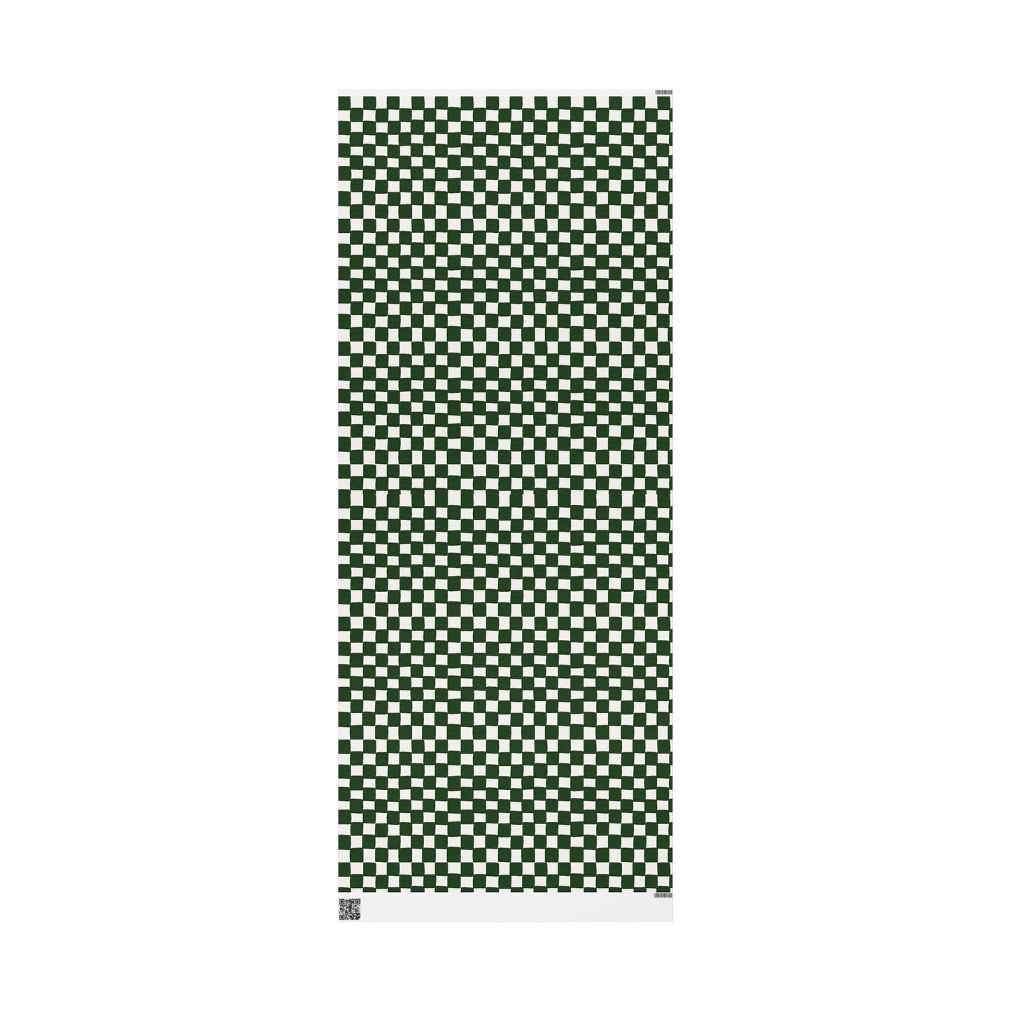 Green Checkered Wrapping Paper Roll