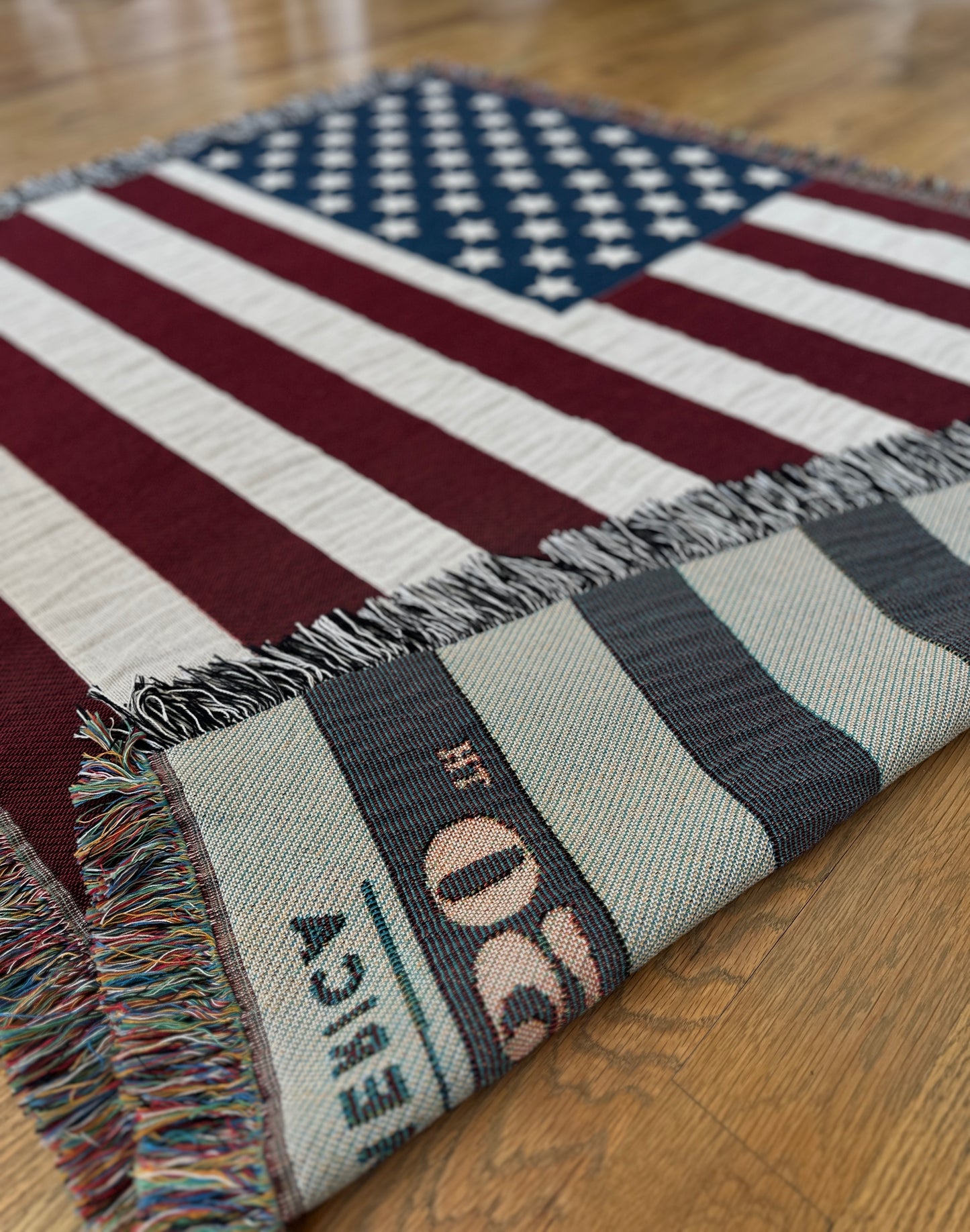 America 250th Flag Woven Blanket