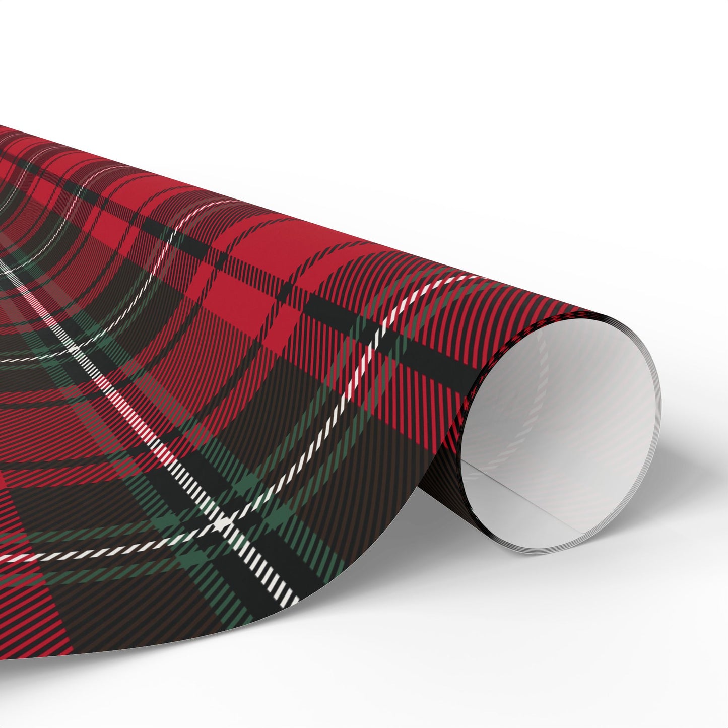 Classic Christmas Plaid Wrapping Paper Roll