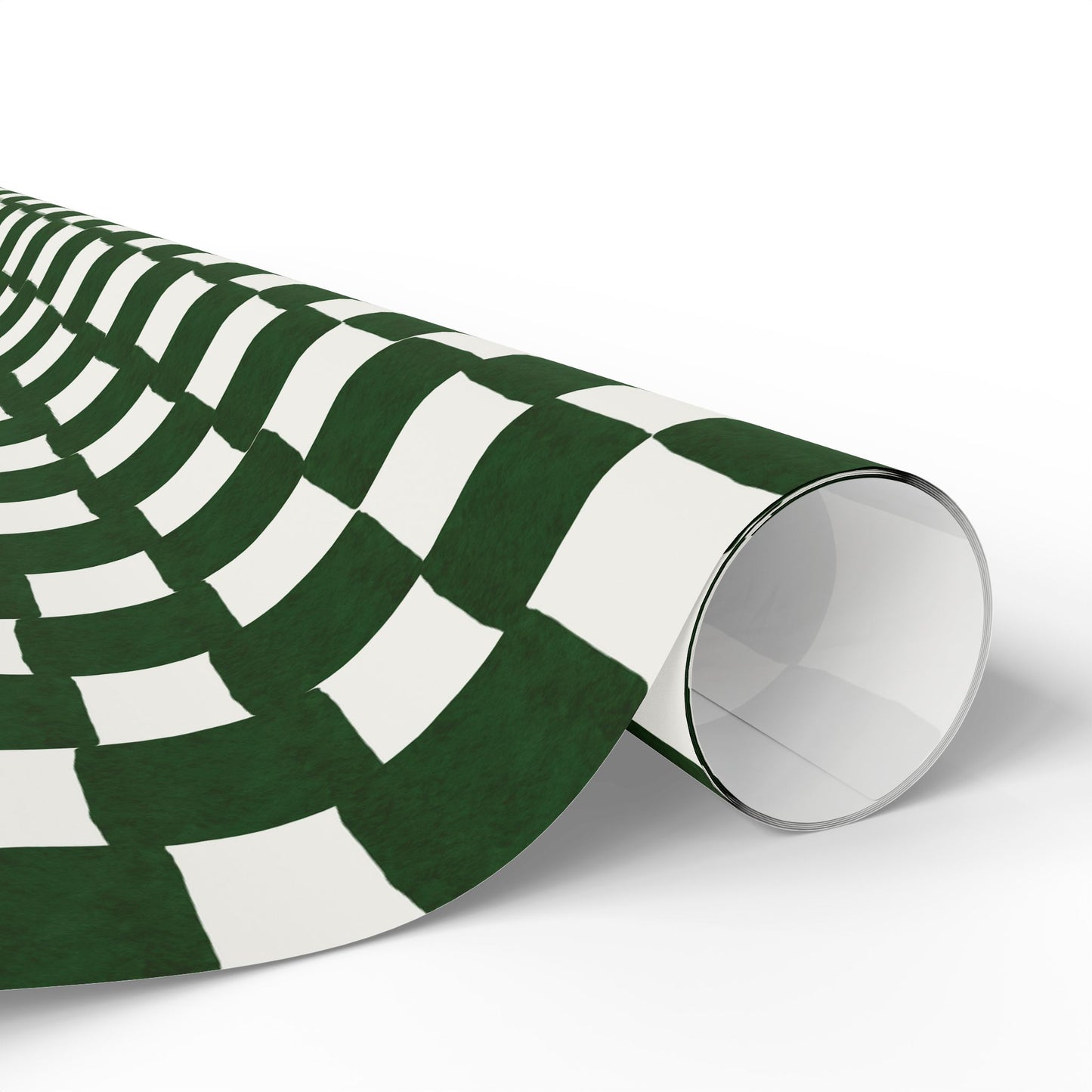Green Checkered Wrapping Paper Roll