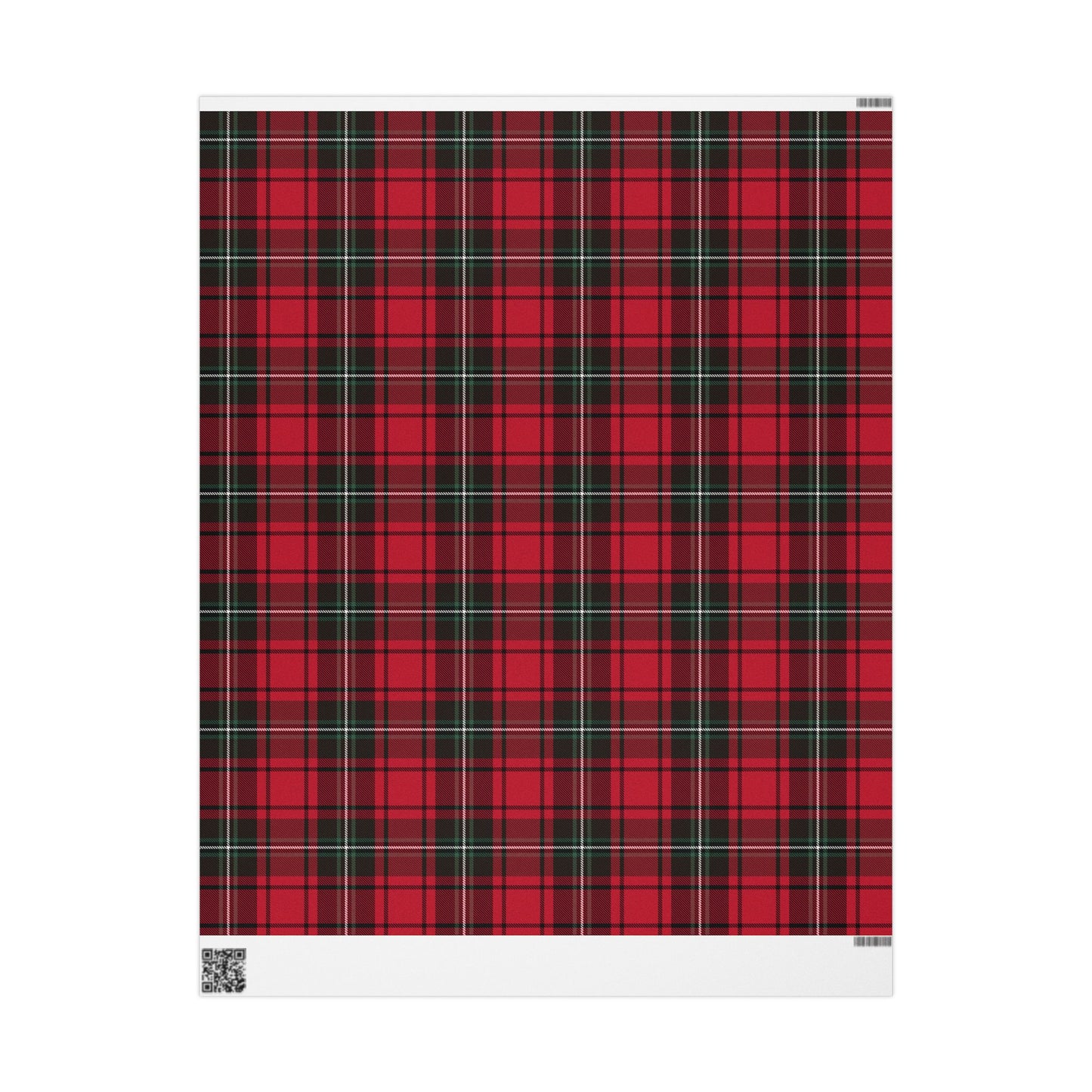 Classic Christmas Plaid Wrapping Paper Roll