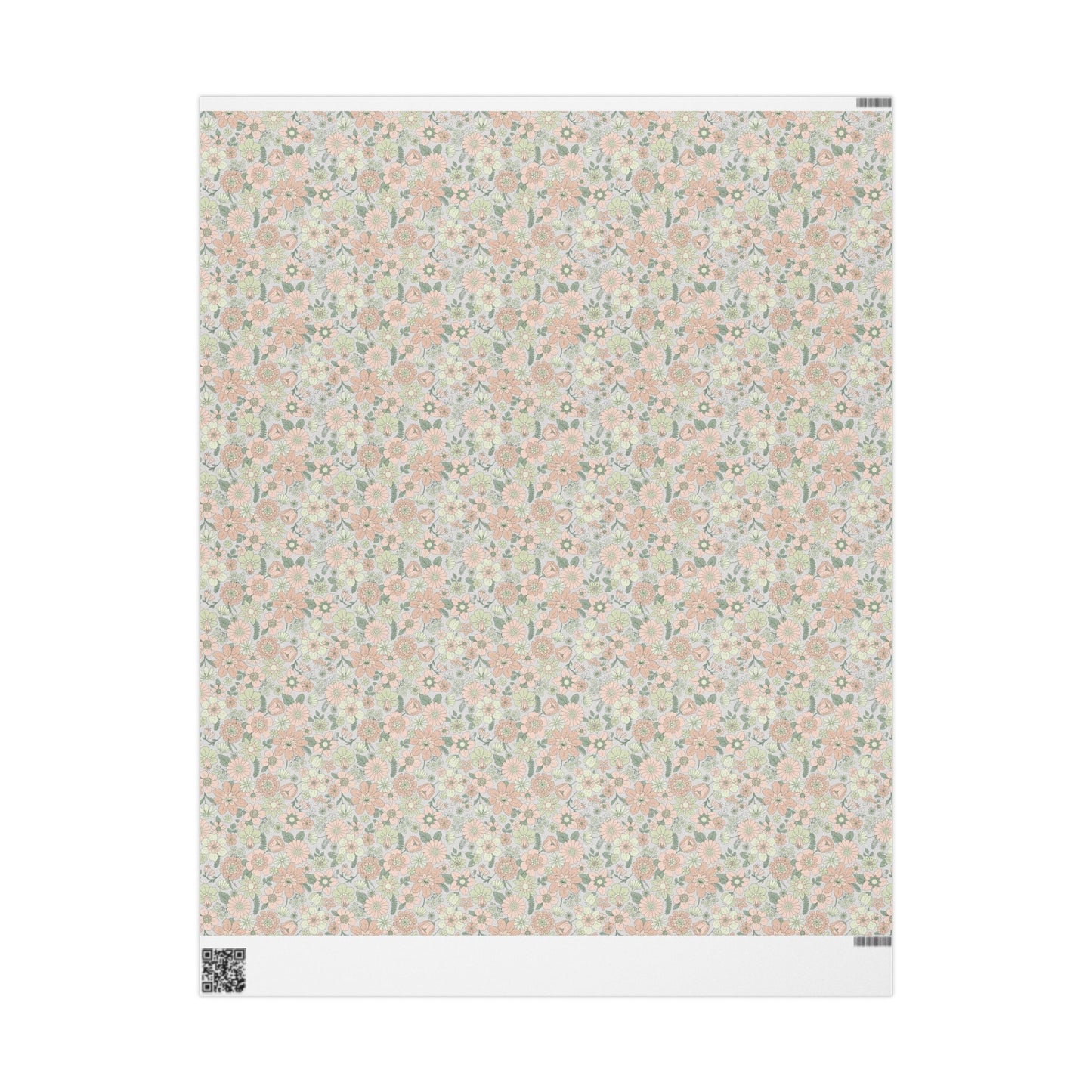 Soft Floral Wrapping Paper Roll