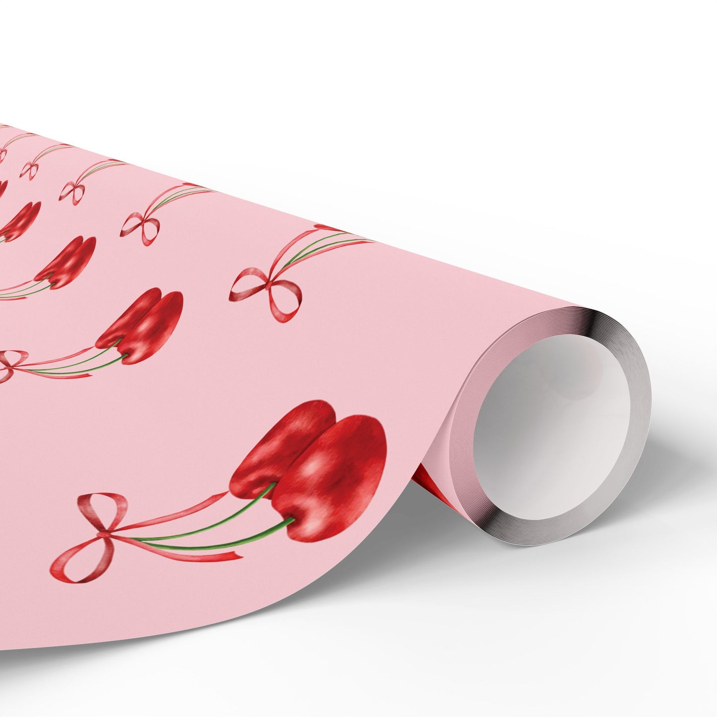 Cherries and Bows Wrapping Paper