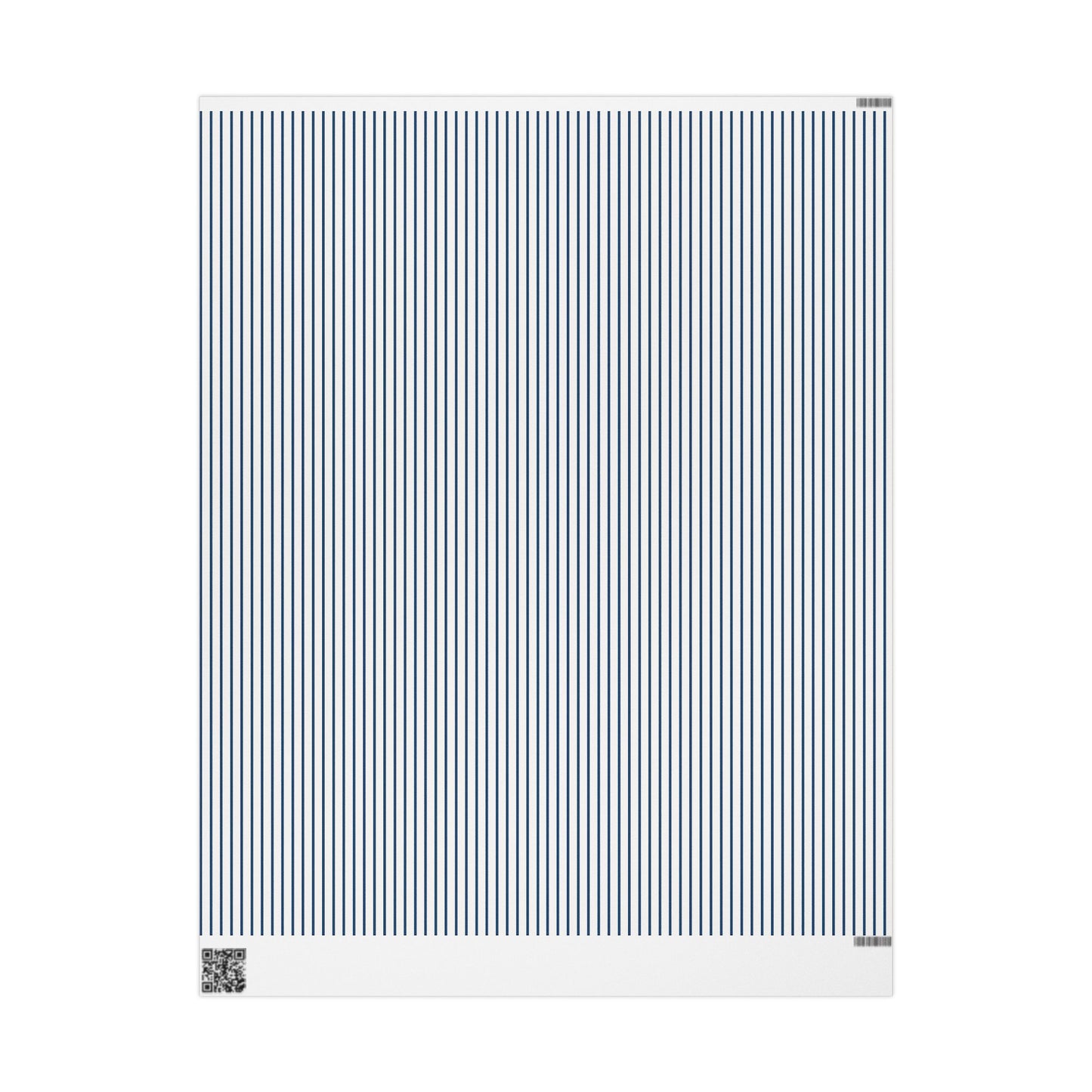 Navy Striped Wrapping Paper Roll