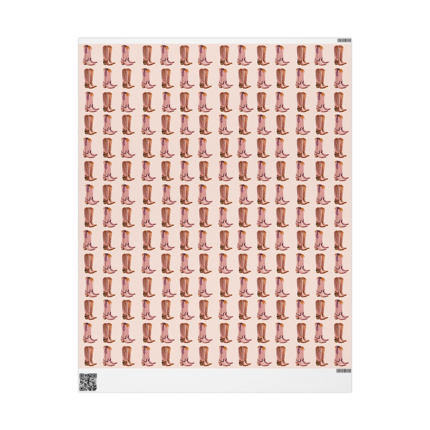 Sand Cowboy Boots Wrapping Paper, Preppy Wrapping Paper Roll