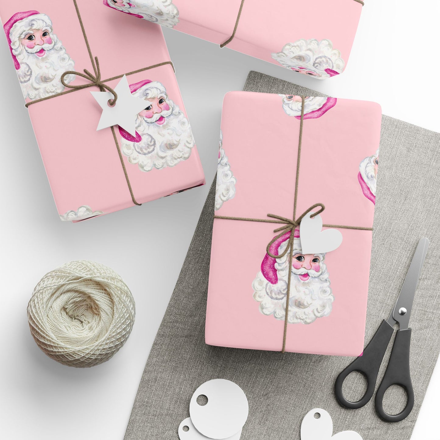 Pink Sequin Santa